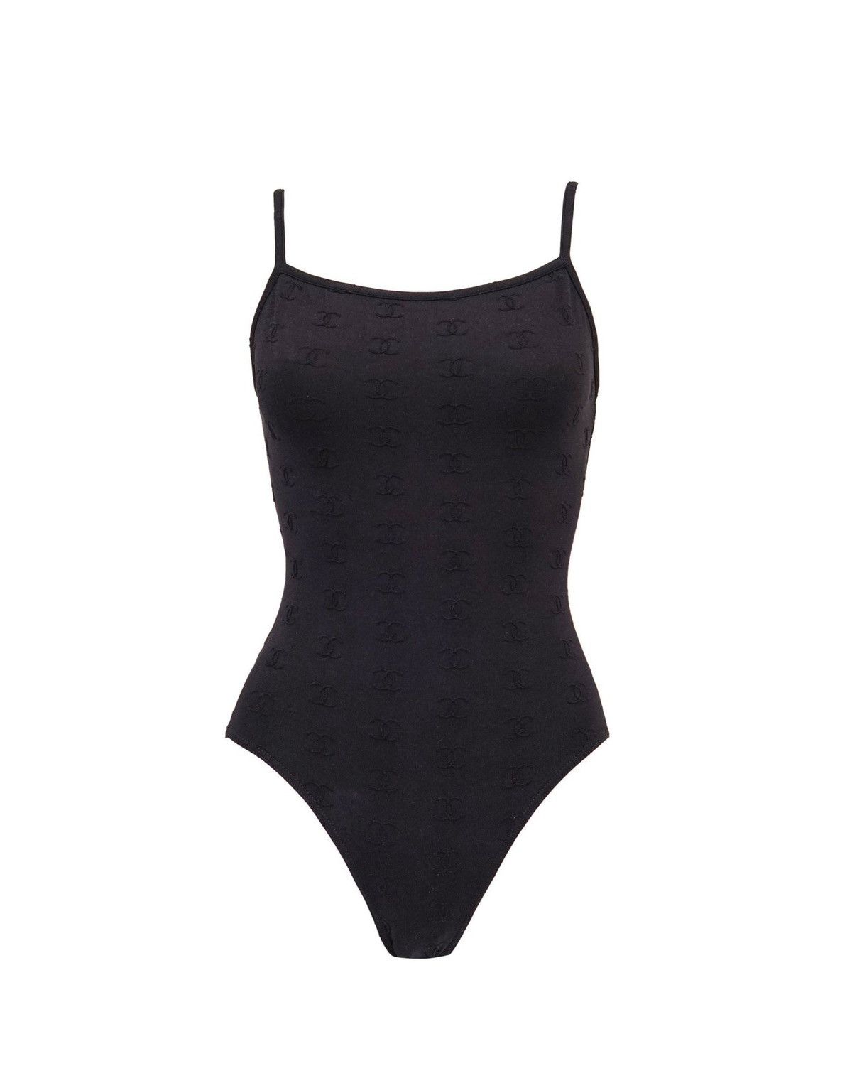 Chanel Chanel Black CC Logo One-Piece Size M / US 6-8 / IT 42-44 - 1 Thumbnail