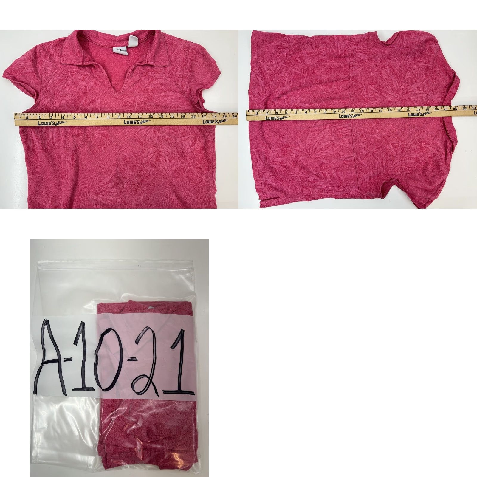 Pinko Womens Caribbean Joe Shirt Cap Sleeve Collared Floral Pink Petite Large Blouse Shirt Womens Caribbean Joe Cap Sleeve Collared V-Neck Floral Pink Size L / US 10 / IT 46 - 8 Thumbnail