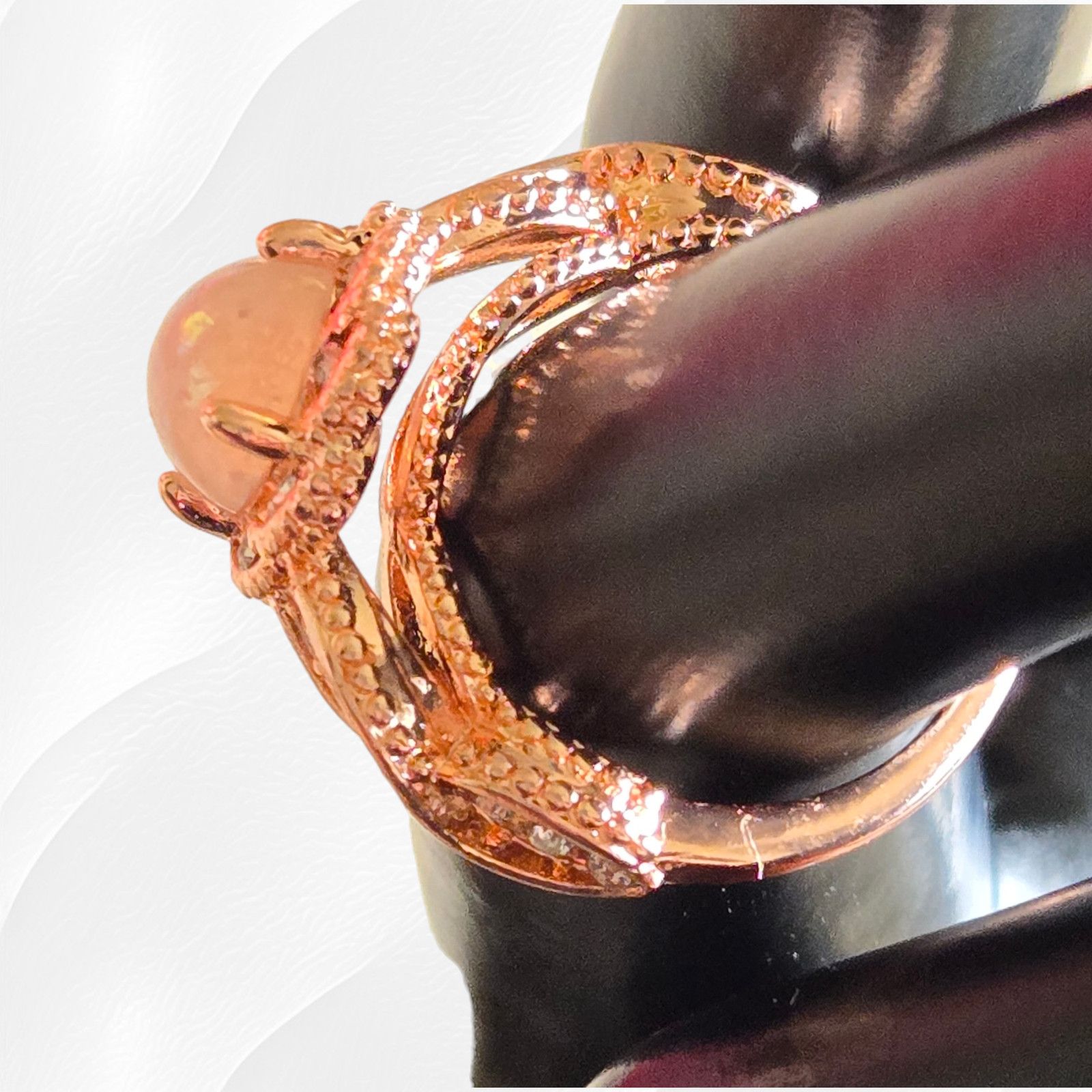 Other Opal Rose Golden Twist Band Fashion Ring Size 6 Size ONE SIZE - 2 Thumbnail