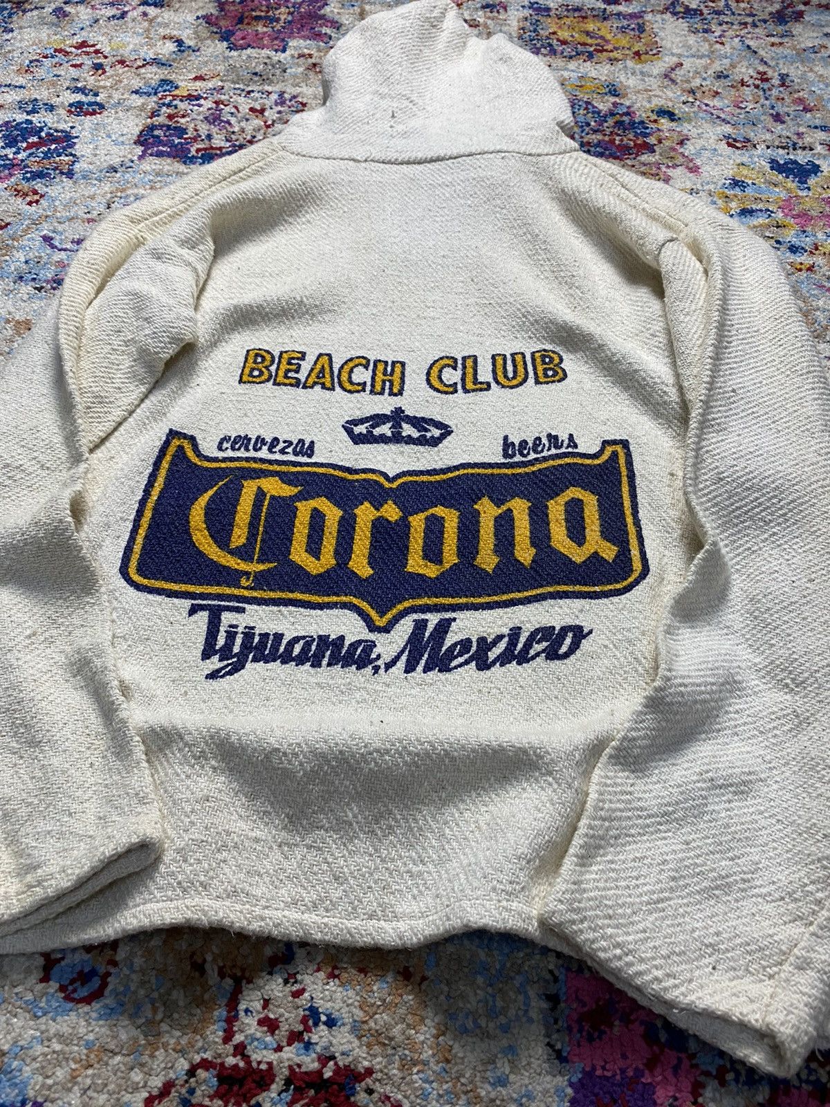 Vintage Vtg Corona Beach Club Tijuana Mexico Rucksack Hoodie Size US M / EU 48-50 / 2 - 6 Thumbnail