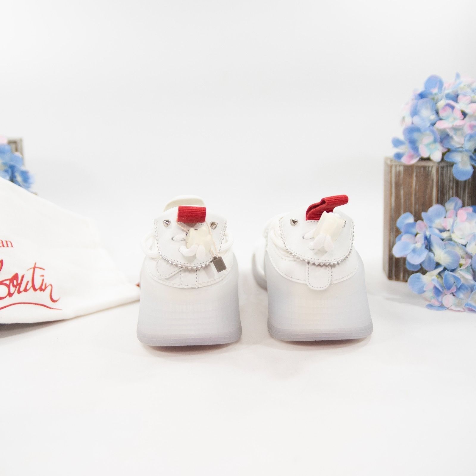 Christian Louboutin Christian Louboutin Arpoador White Leather Sneakers 40 NWOB Size US 9 / IT 39 - 3 Thumbnail