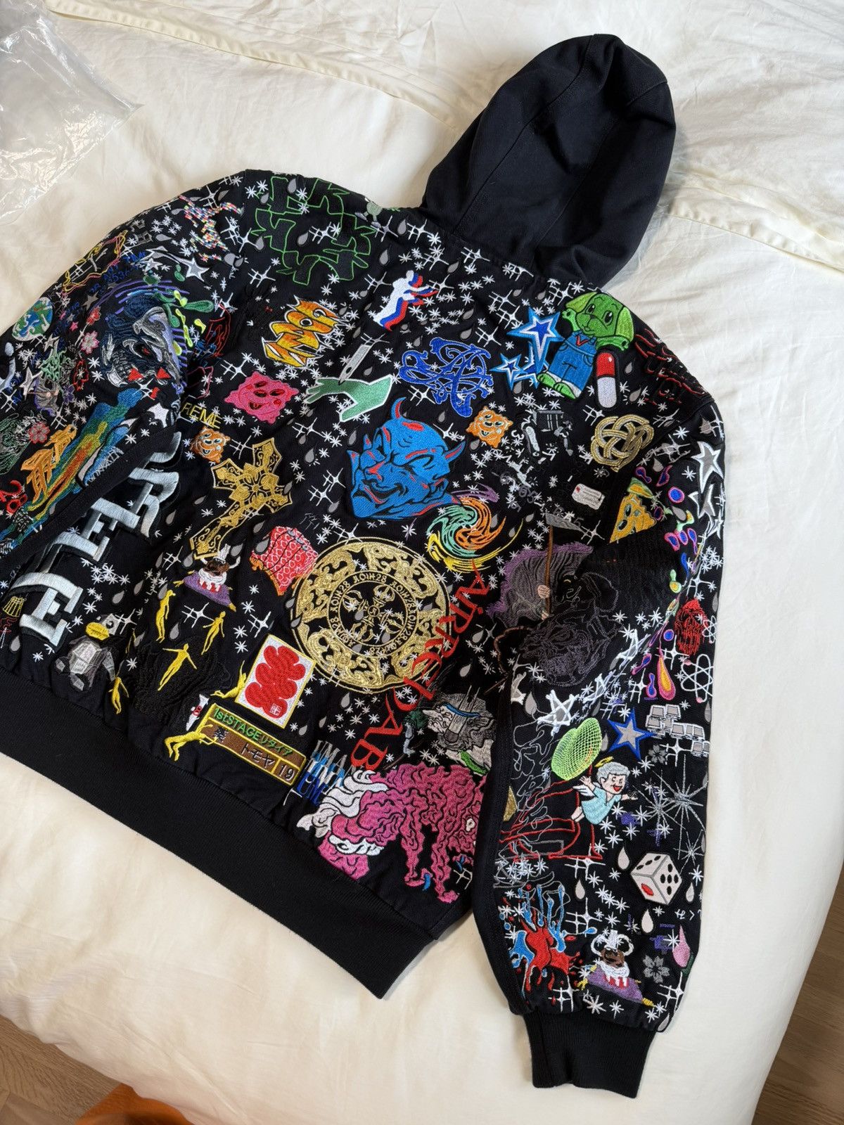 Supreme SS25 AOI Embroidered Hooded Work Jacket Size US M / EU 48-50 / 2 - 2 Thumbnail