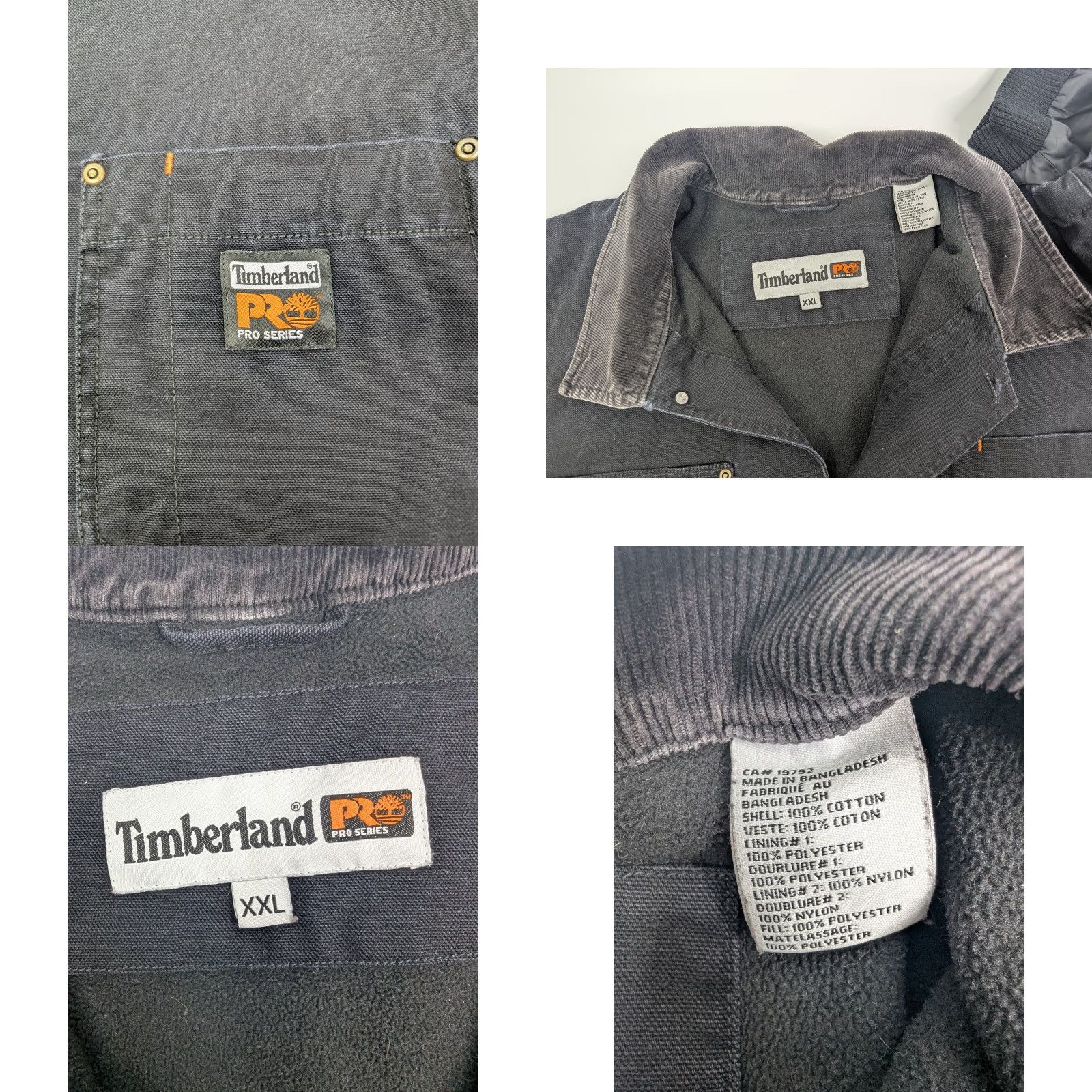 Timberland Timberland Pro Series Polartec Canvas Barn Chore Coat Black Workwear Mens 2XL Size US XXL / EU 58 / 5 - 8 Thumbnail