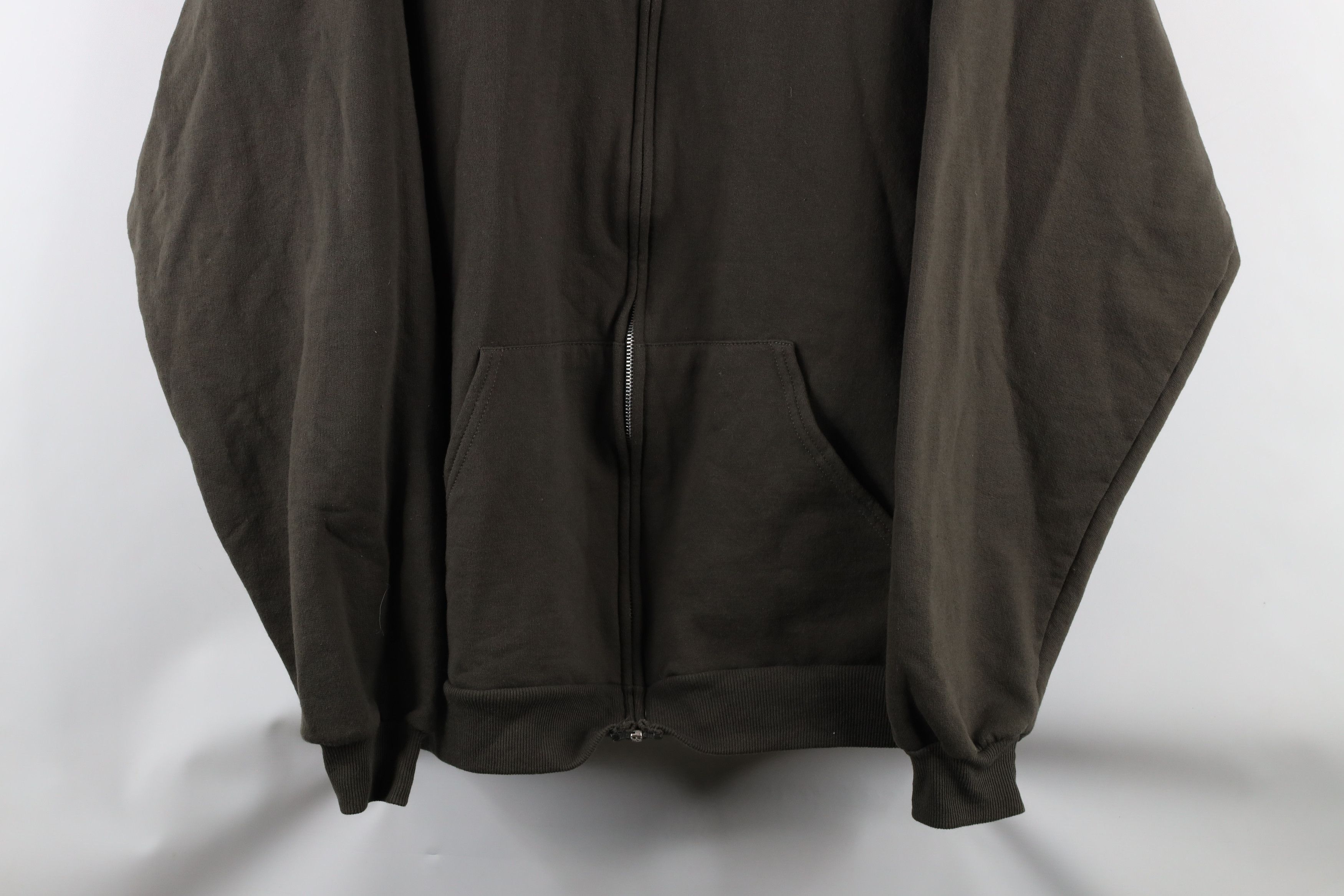 Vintage Vintage 90s Streetwear Full Zip Hoodie Sweatshirt Green Size US XXL / EU 58 / 5 - 3 Thumbnail