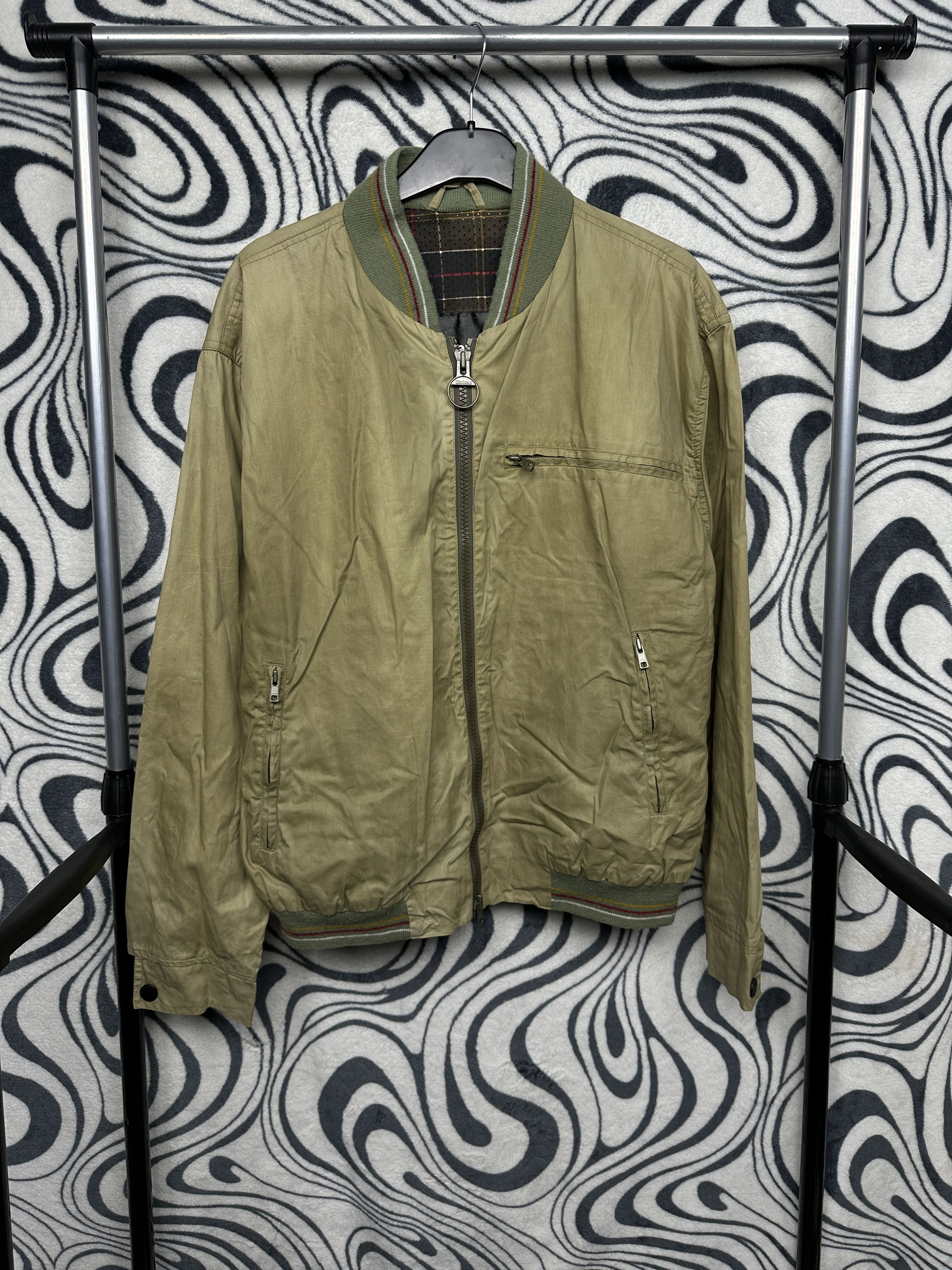 Barbour Barbour Durawax Corbridge Mens Bomber Jacket Size US L / EU 52-54 / 3 - 1 Thumbnail