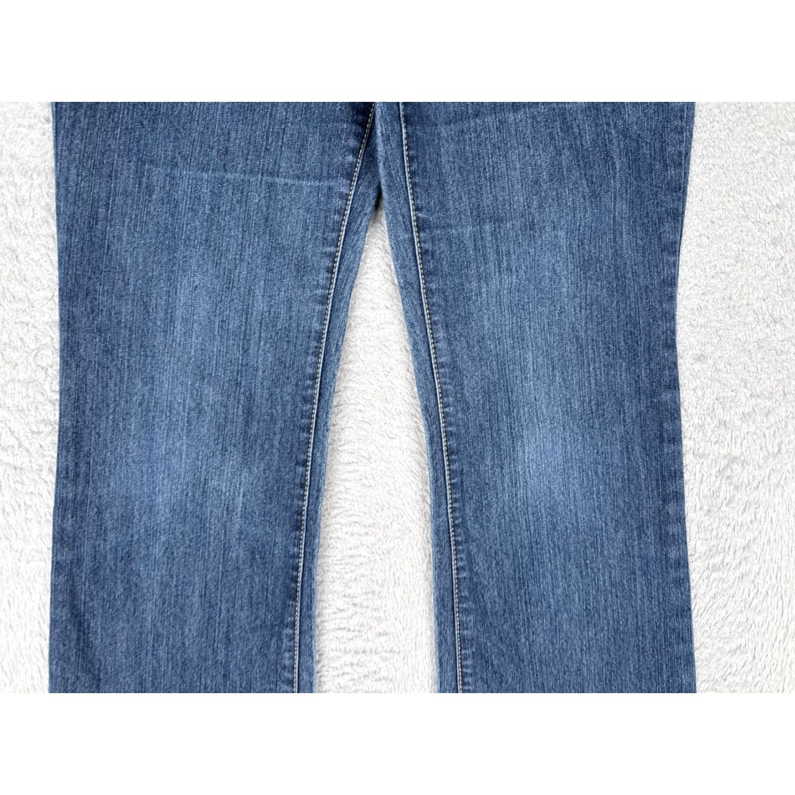 Faded Glory Faded Glory Jeans Womens 8 Bootcut 28x31 Blue Medium Wash Mid Rise Stretch 5-Pocket Denim Shirt? Size 30" / US 8 / IT 44 - 3 Thumbnail