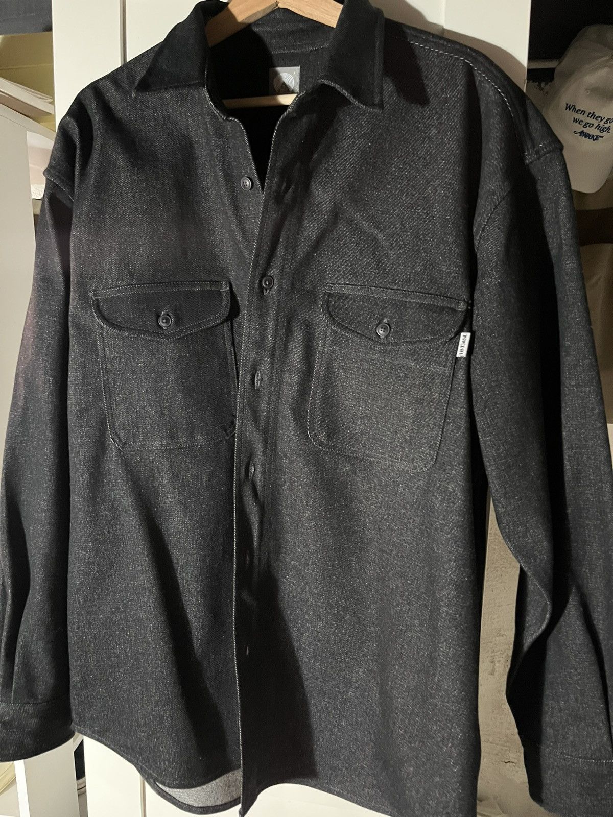 18 East Raw Denim Shirt Size US L / EU 52-54 / 3 - 1 Thumbnail