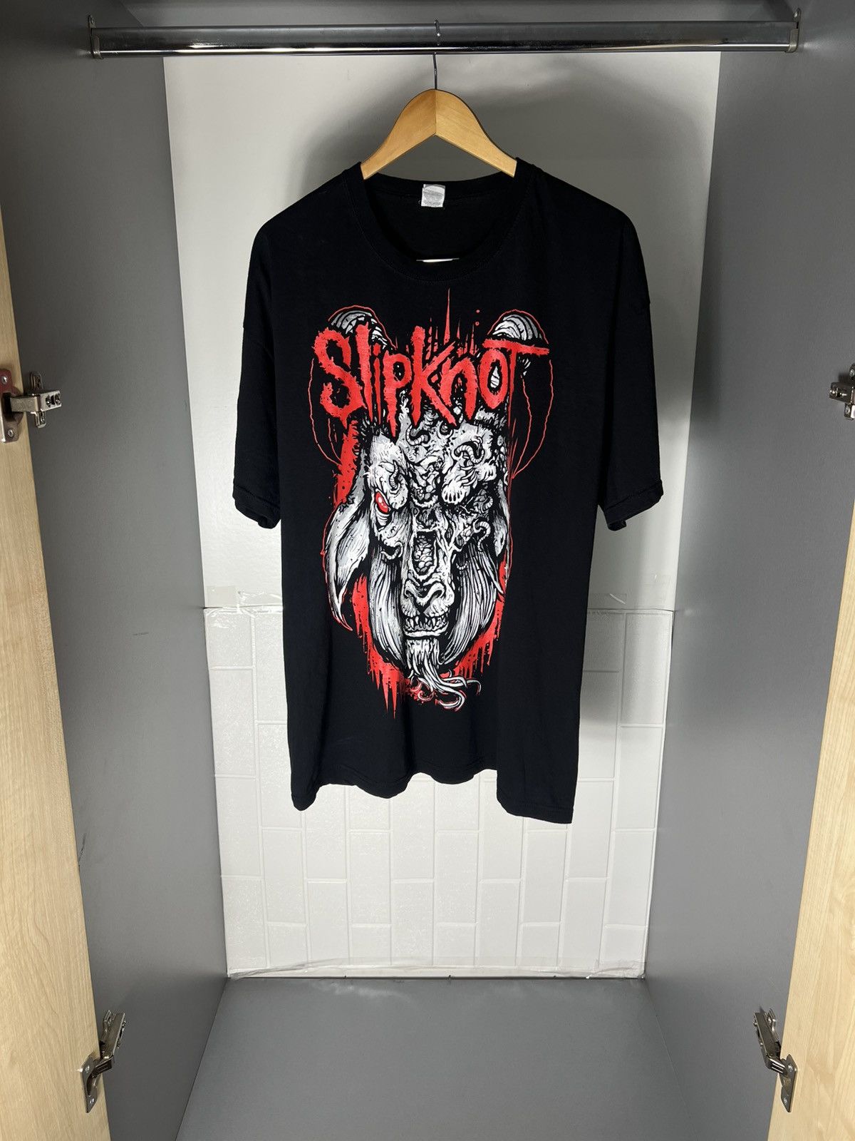VINTAGE SLIPKNOT GOAT WORLD TOUR ROCK T-SHIRT METAL Y2K 90s