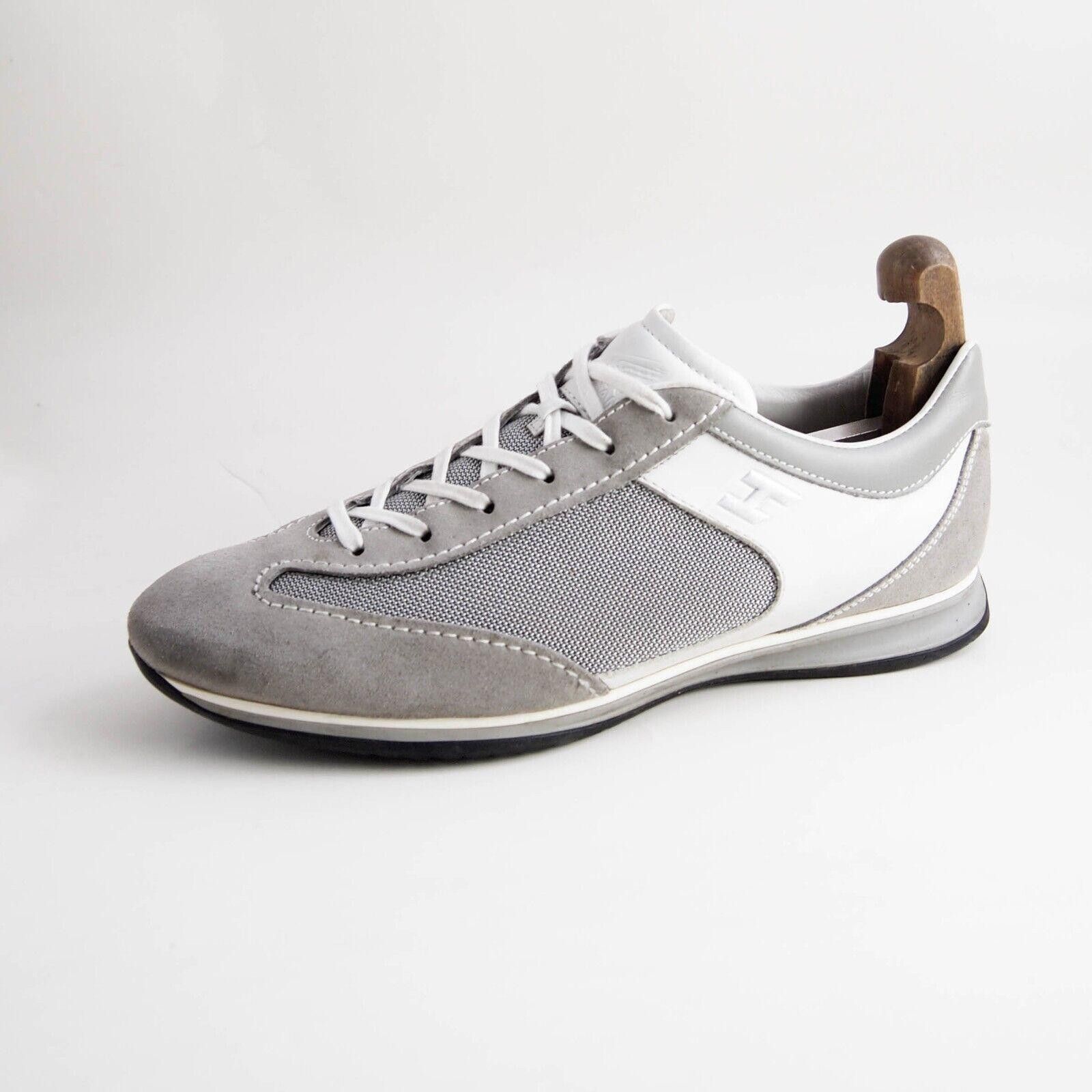 Hogan Hogan Sneakers Gray Suede Cavnas Mens US 10.5 EU 43.5 Size US 10.5 / EU 43-44 - 1 Thumbnail