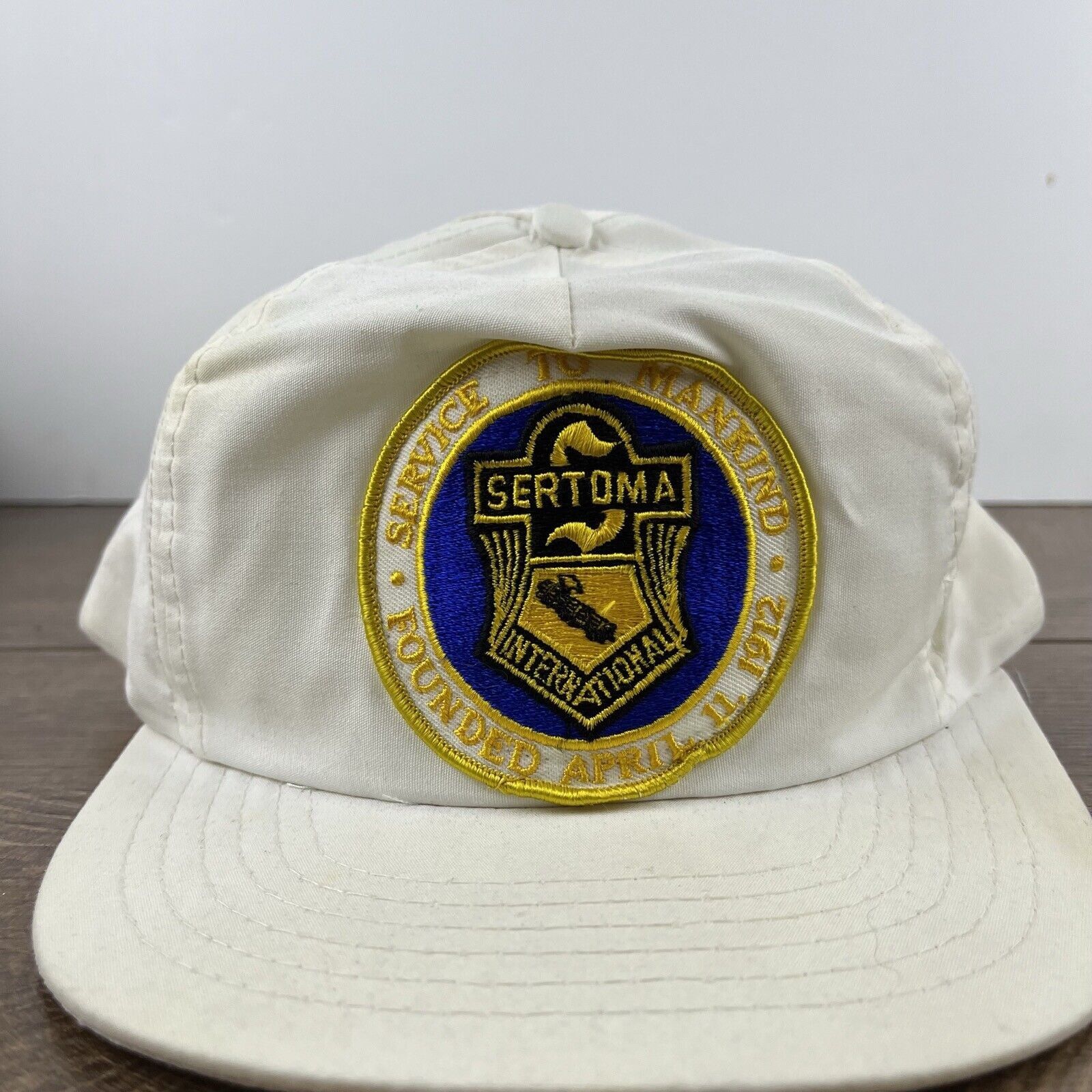 Other Sertoma International Snapback Hat White Hat Adjustable Whit Size ONE SIZE - 6 Thumbnail