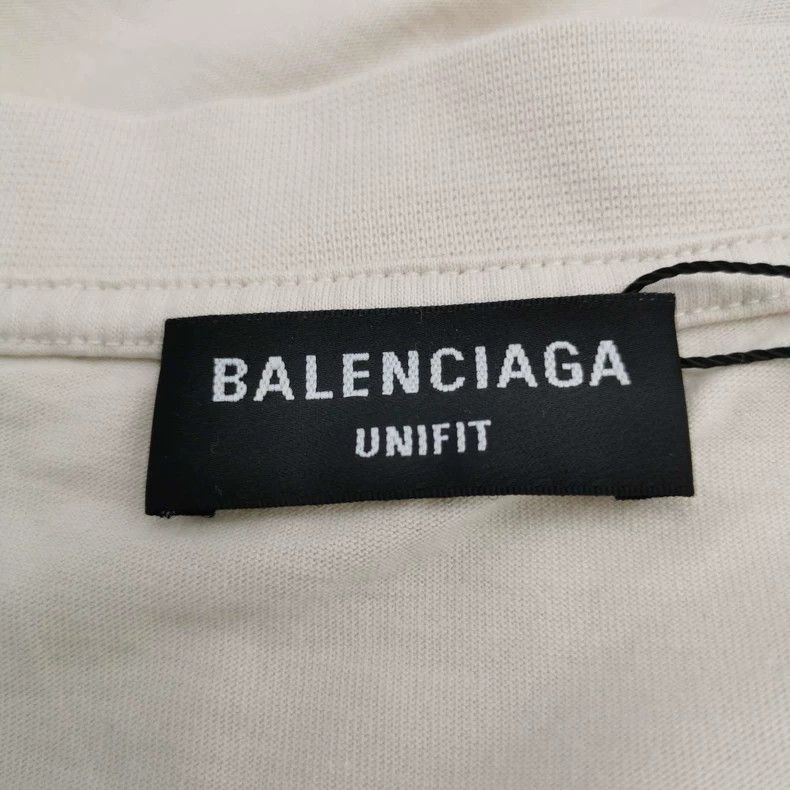 Balenciaga Balenciaga Beige short-sleeved T-shirt Size US M / EU 48-50 / 2 - 5 Thumbnail