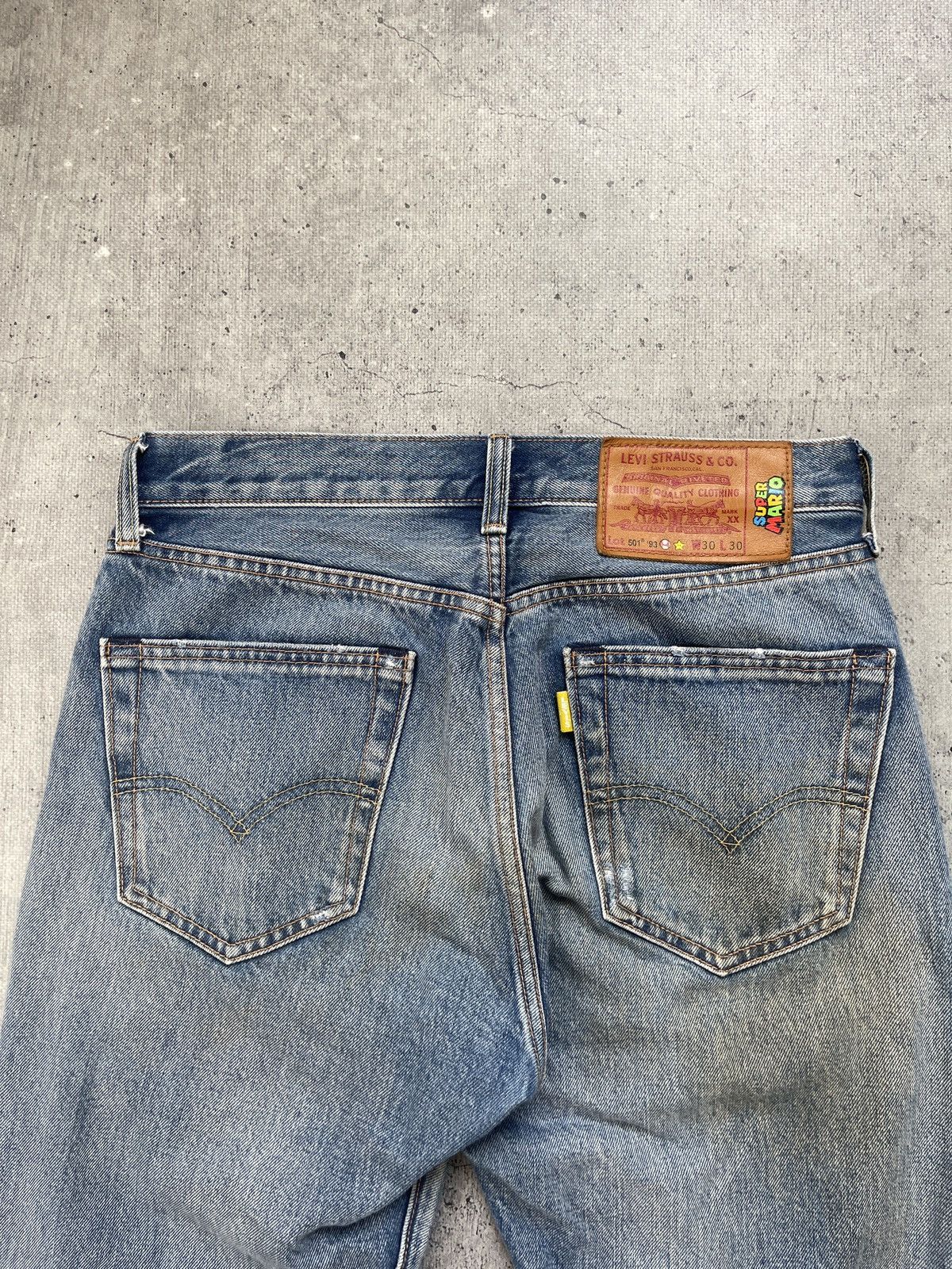 Levi's Levis 501 93 Big E x Super Mario Selvedge Jeans Size US 30 / EU 46 - 2 Thumbnail