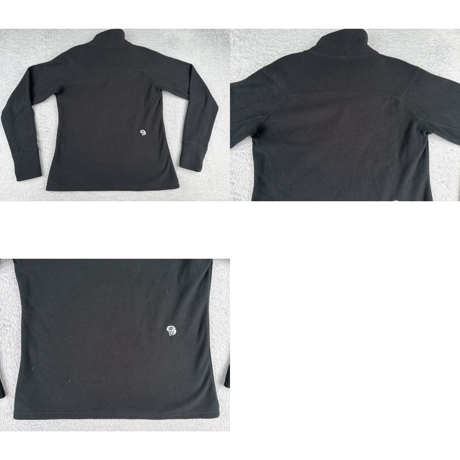 Mountain Hardwear Mountain Hardwear Sweatshirt Women Medium Black 1/4 Zip Pullover Fleece - Mock Neck, Long Sleeve, 100% Polyester, Logo, Activewear, Regular Fit Size M / US 6-8 / IT 42-44 - 9 Thumbnail