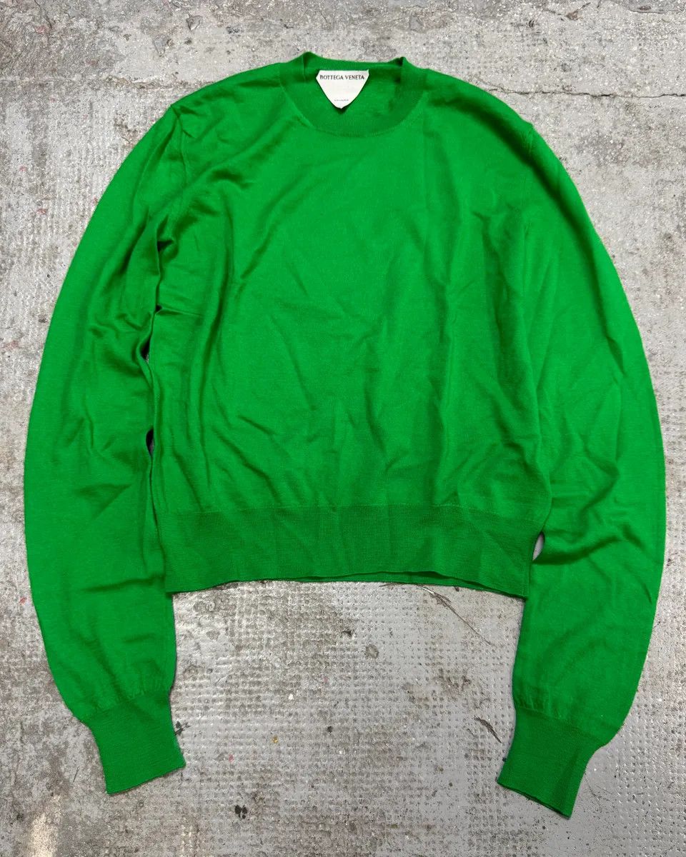 Bottega Veneta × Vintage Bottega Veneta Green Uniform Sweater Size M / US 6-8 / IT 42-44 - 1 Thumbnail