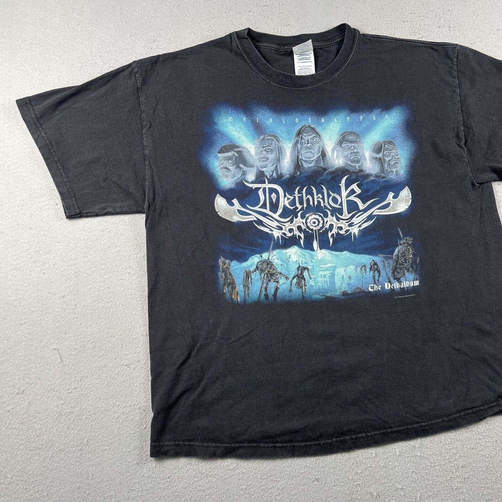 Band Tees × Delta Dethklok Metalocalypse Shirt Black The Dethalbum Death Metal Size US XL / EU 56 / 4 - 6 Thumbnail