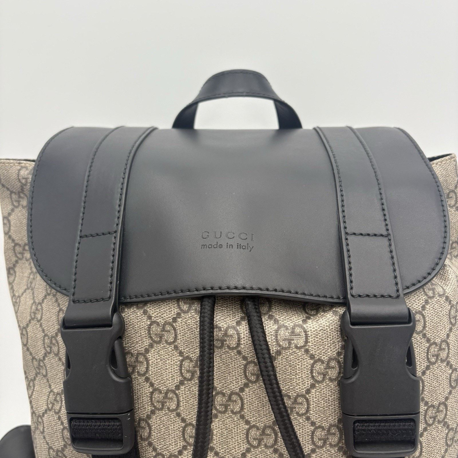 Gucci Gucci Soft Monogram GG Supreme Backpack ' Black Brown 'GREAT Size ONE SIZE - 4 Thumbnail