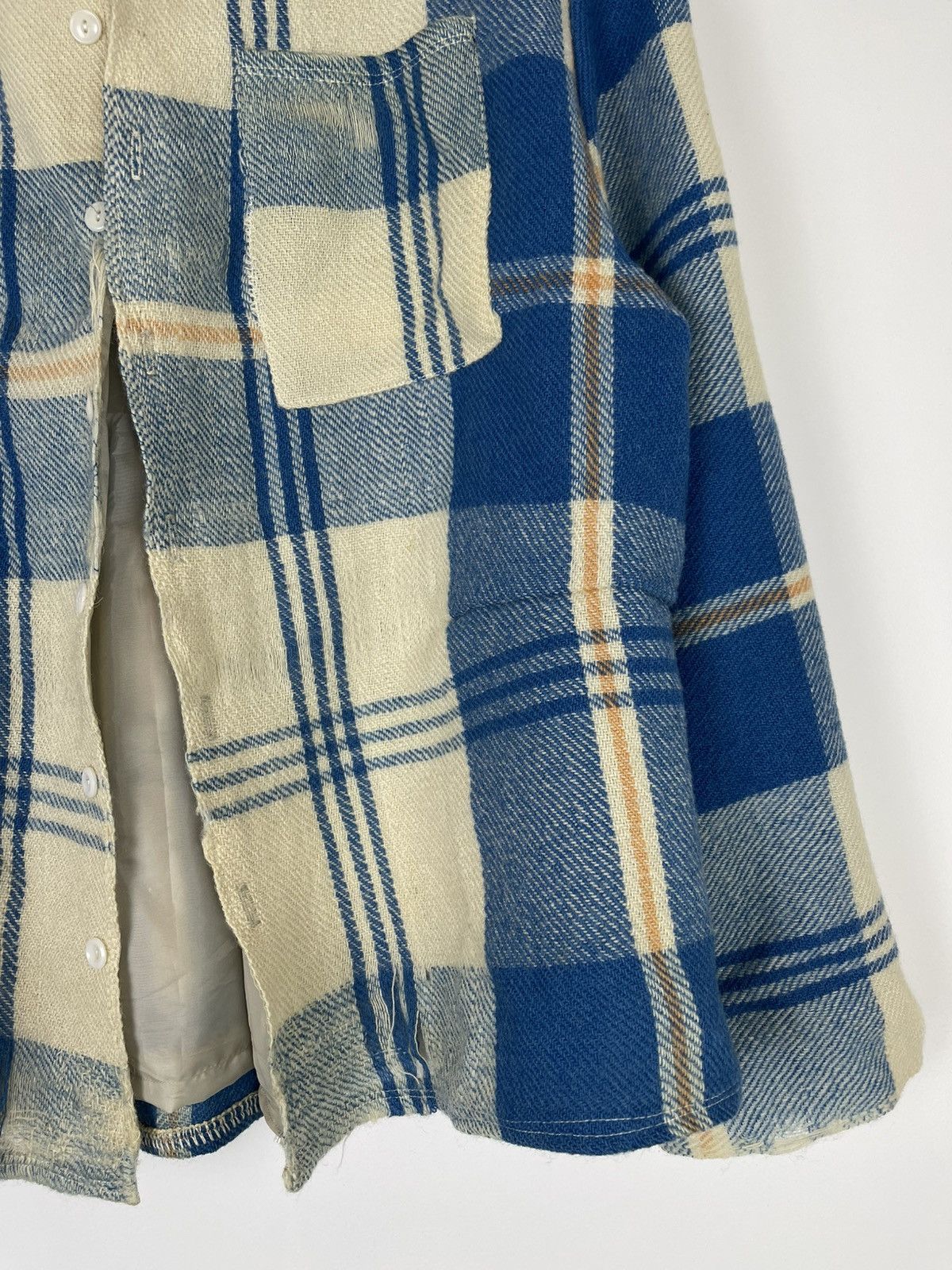 Chorley Chorley Oversized distressed wool darted flannel jacket Size US L / EU 52-54 / 3 - 3 Thumbnail