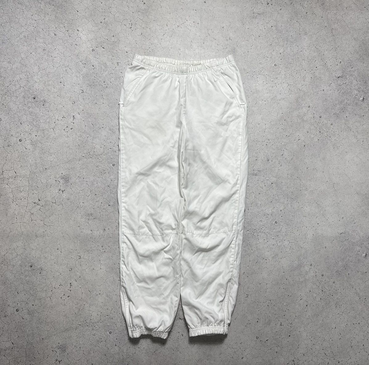Nike Nike Vintage Nylon White Track Pants Swoosh Drill TN Size US 30 / EU 46 - 1 Thumbnail