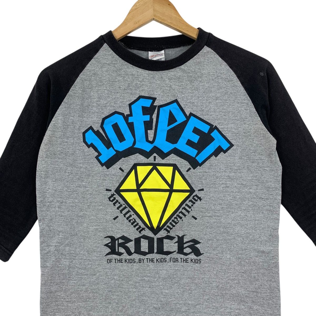 Vintage 10FEET ROCK SKATEBOARD Rudies Japan Raglan Tee Shirt Top Size US S / EU 44-46 / 1 - 4 Thumbnail