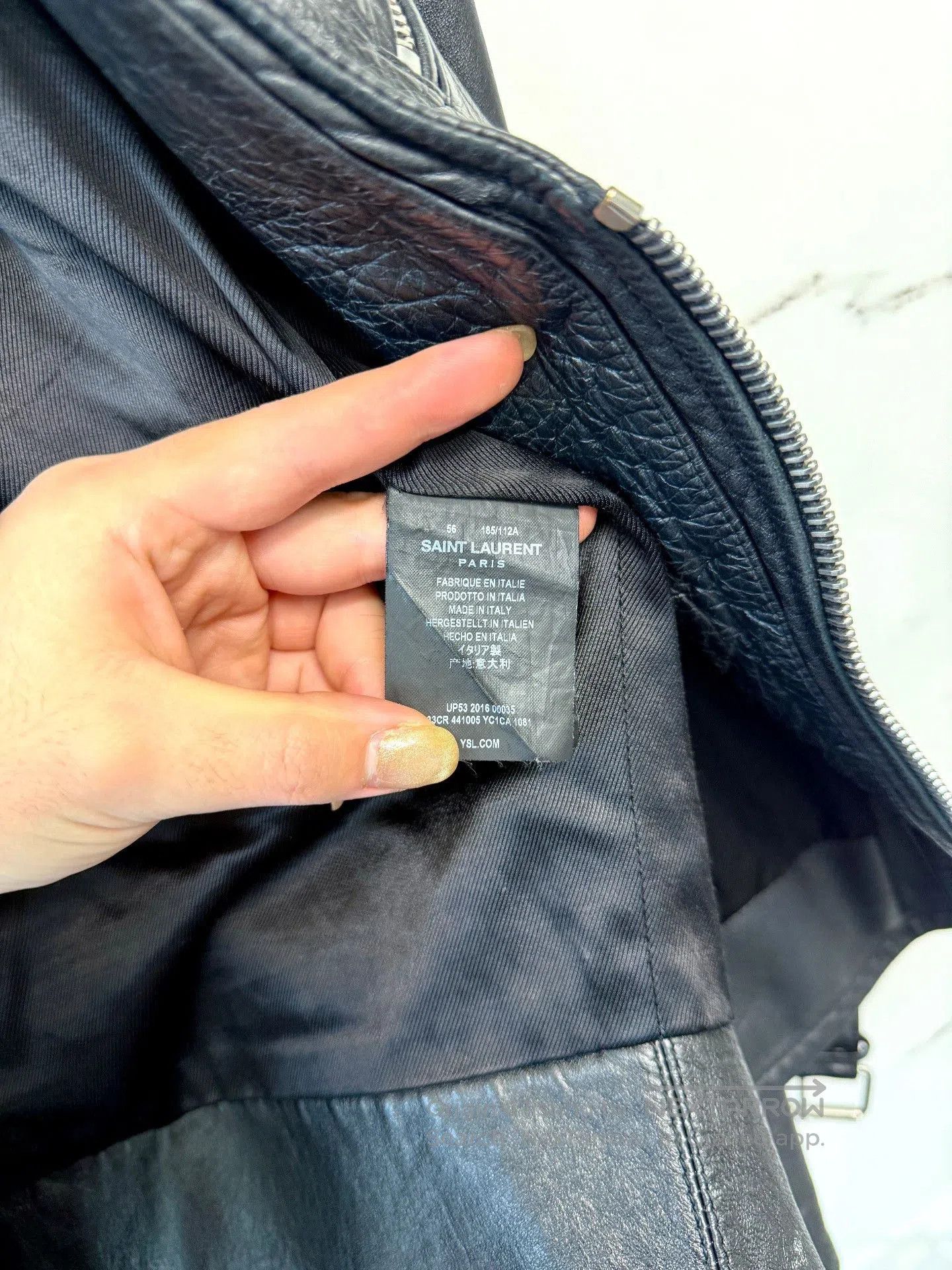 Saint Laurent Paris saint laurent black leather guitar jacket. Size US L / EU 52-54 / 3 - 5 Thumbnail