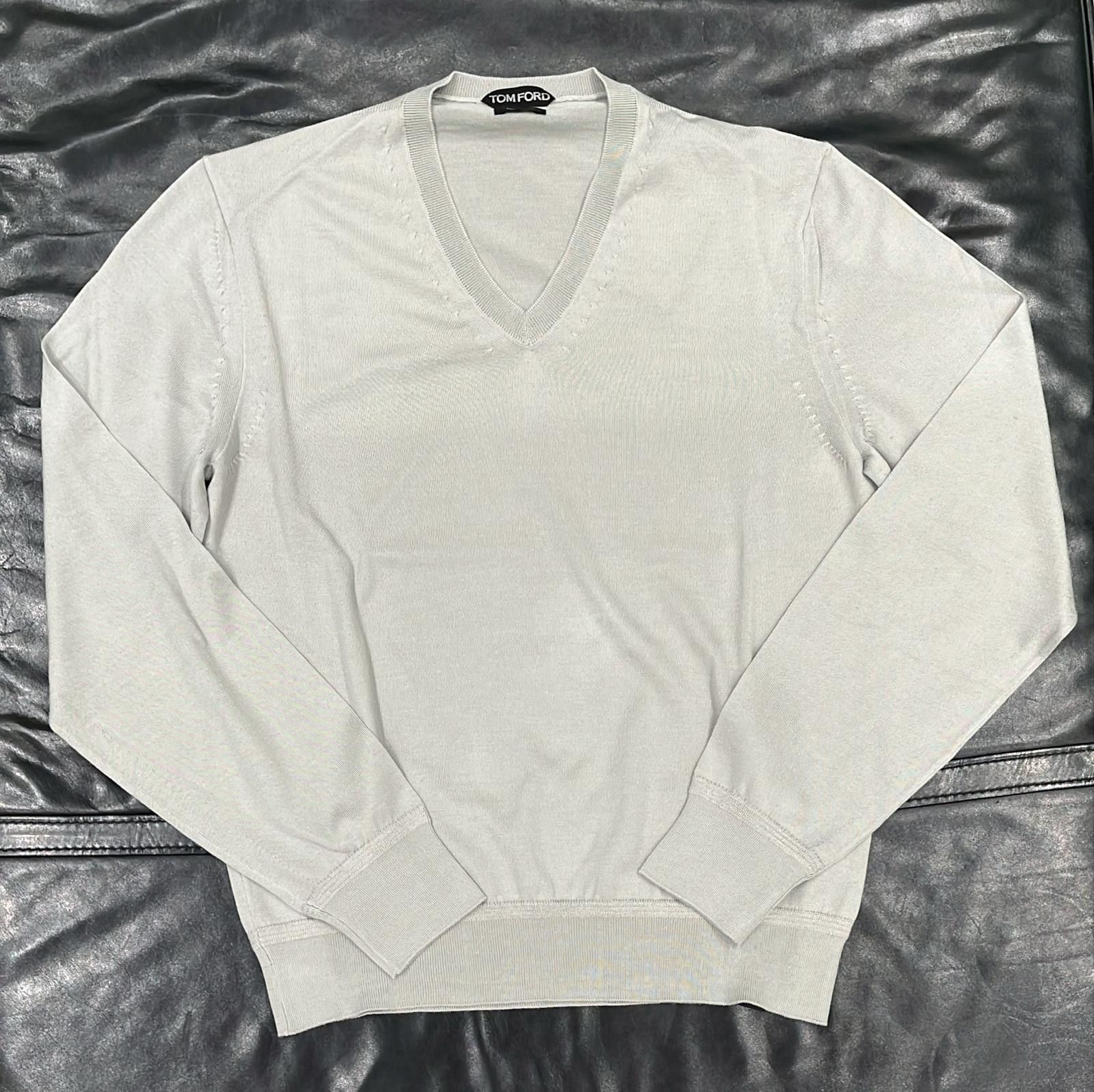 Tom Ford o1loc1c0825 TFK100 Sweater in Grey Size US M / EU 48-50 / 2 - 1 Preview