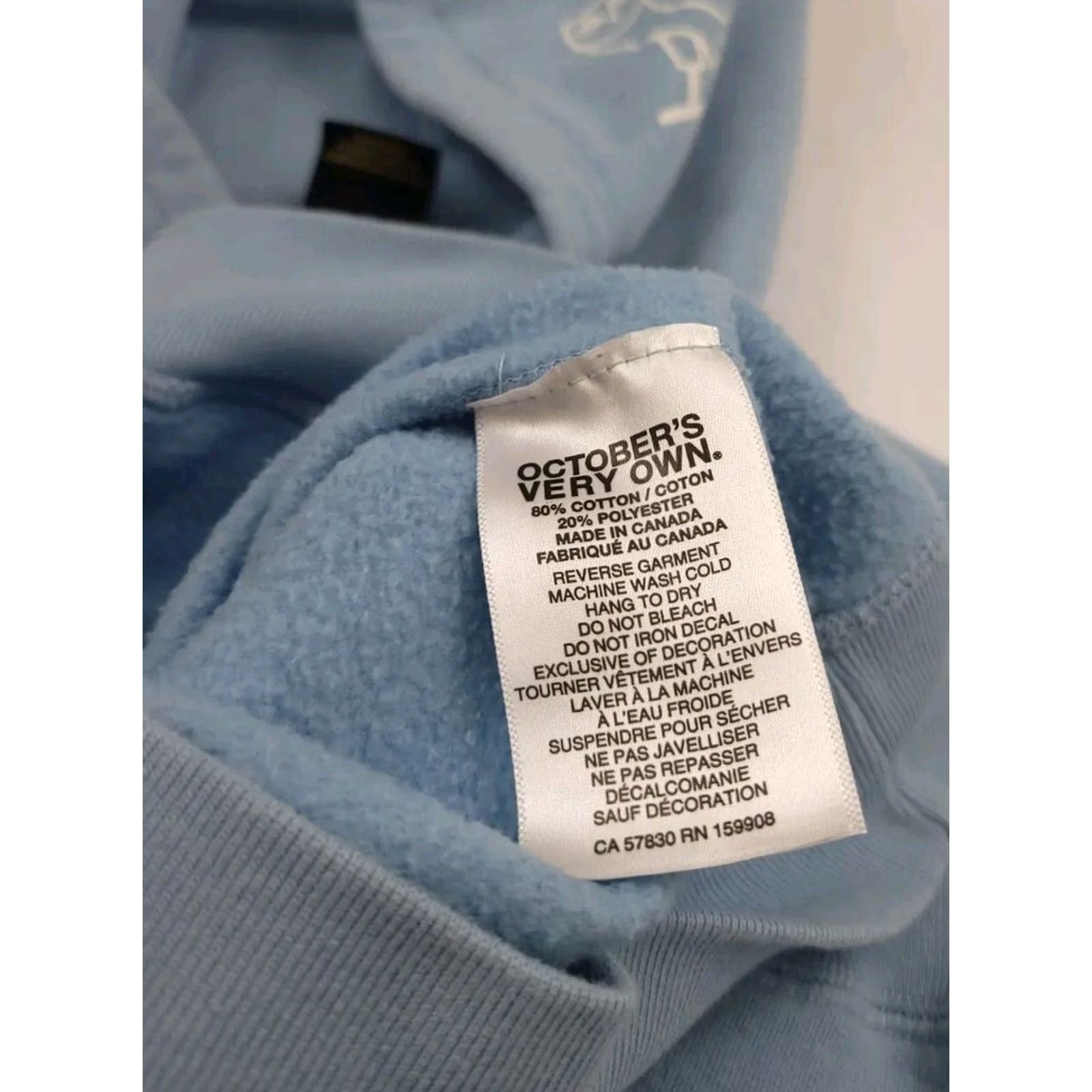 Vintage Rare Light Blue Owl Embroidered Canada OVO Hoodie Regular S Mens Size US S / EU 44-46 / 1 - 6 Thumbnail