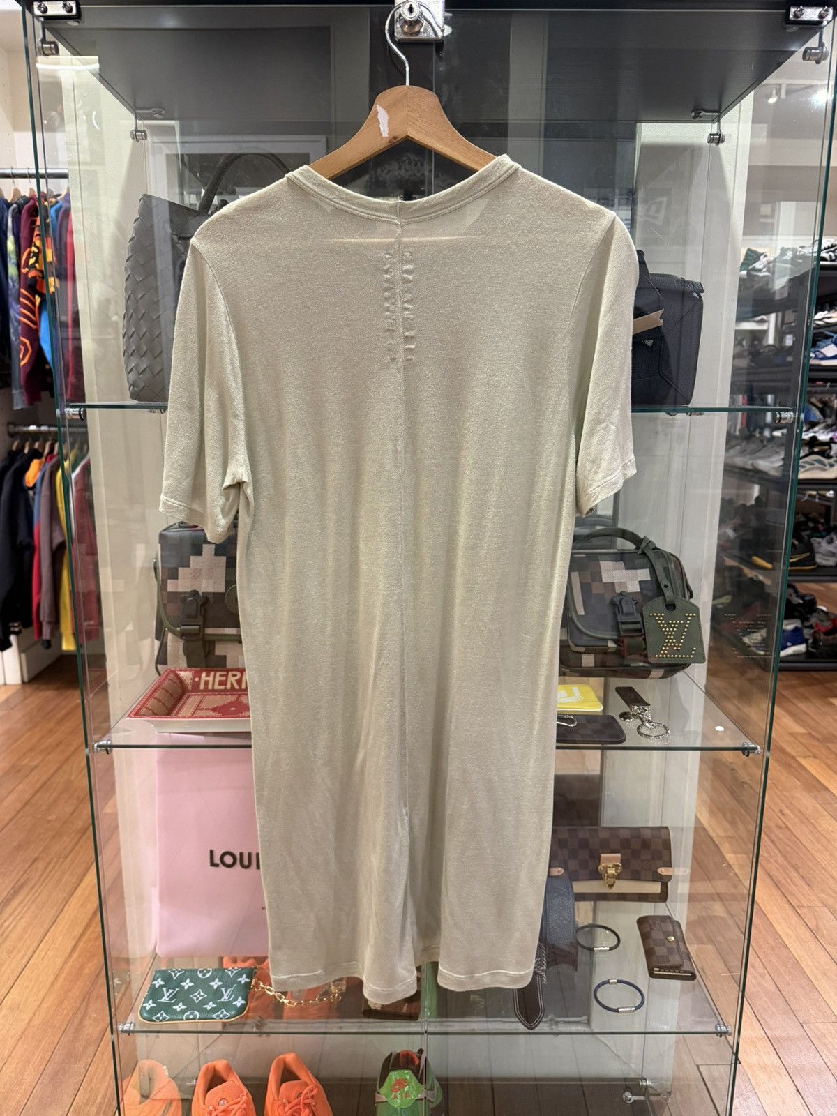 Rick Owens Rick Owen Level Tee -Dust Size US XS / EU 42 / 0 - 2 Thumbnail