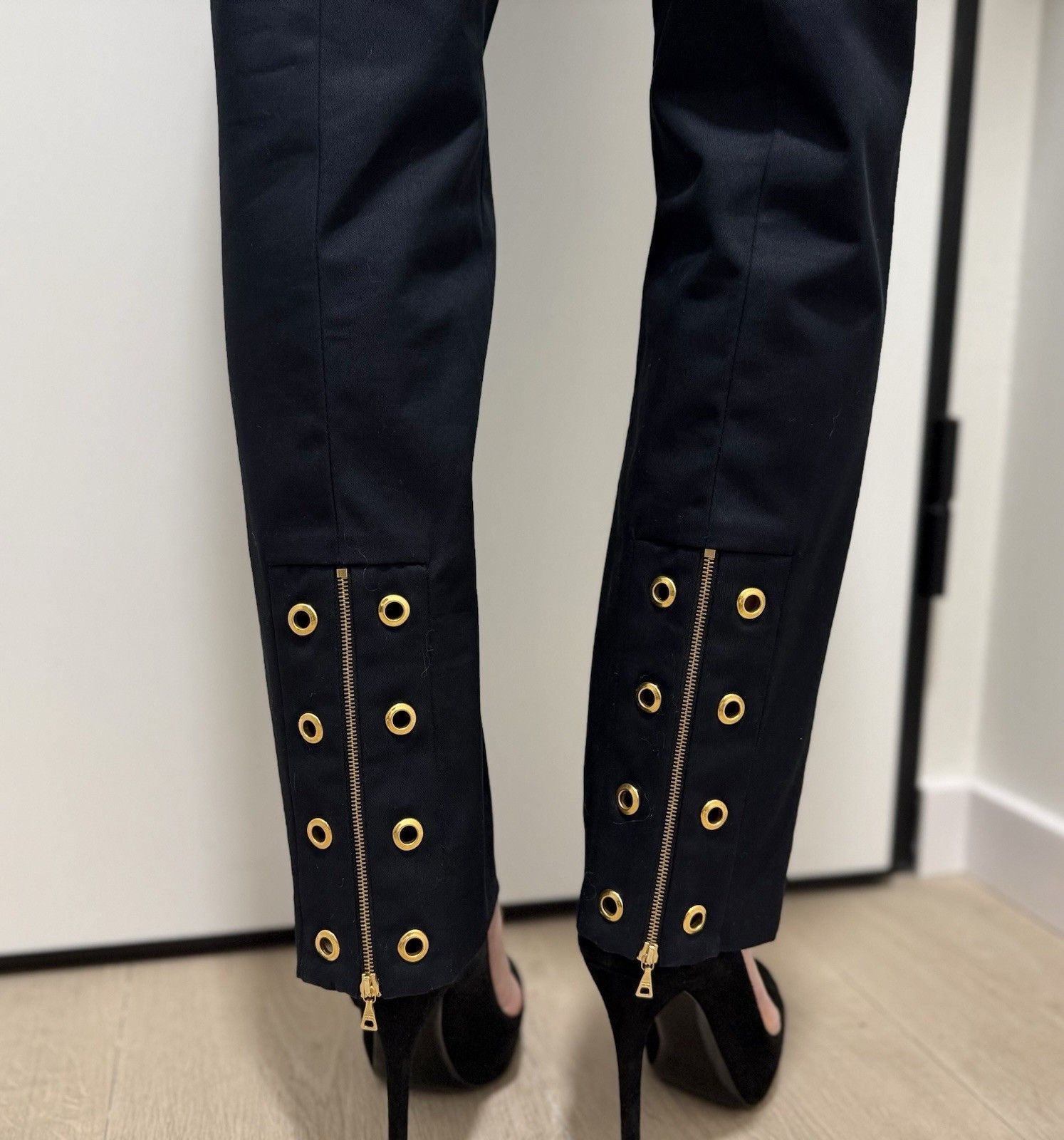 Prada Prada Women`s Classic Chino Straight Pants Mid Zip Basic Size 28" / US 6 / IT 42 - 11 Thumbnail