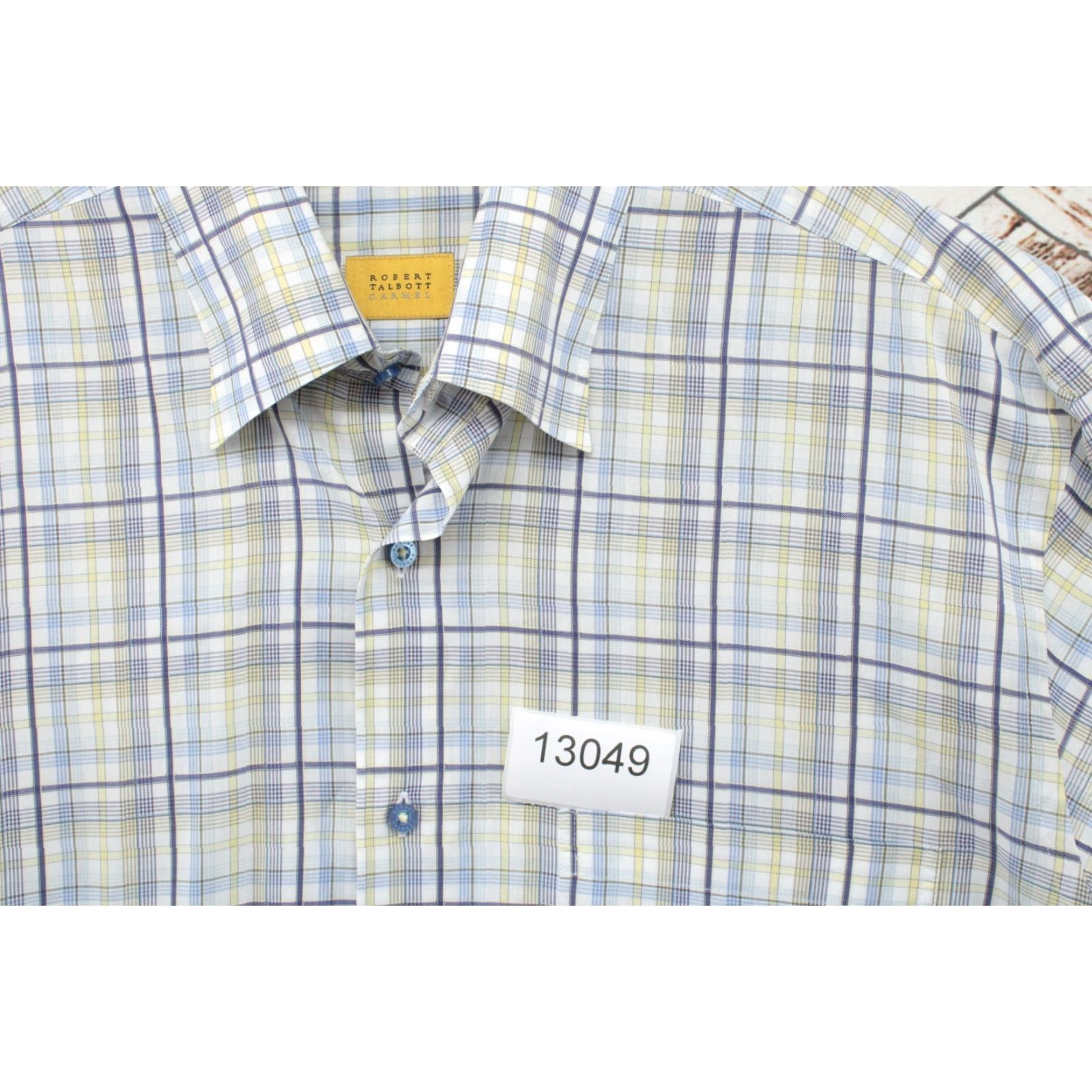 Robert Talbott VINTAGE Robert Talbott Carmel Shirt Mens L Blue Plaid Long Sleeve Cotton Stylish Size US L / EU 52-54 / 3 - 8 Thumbnail