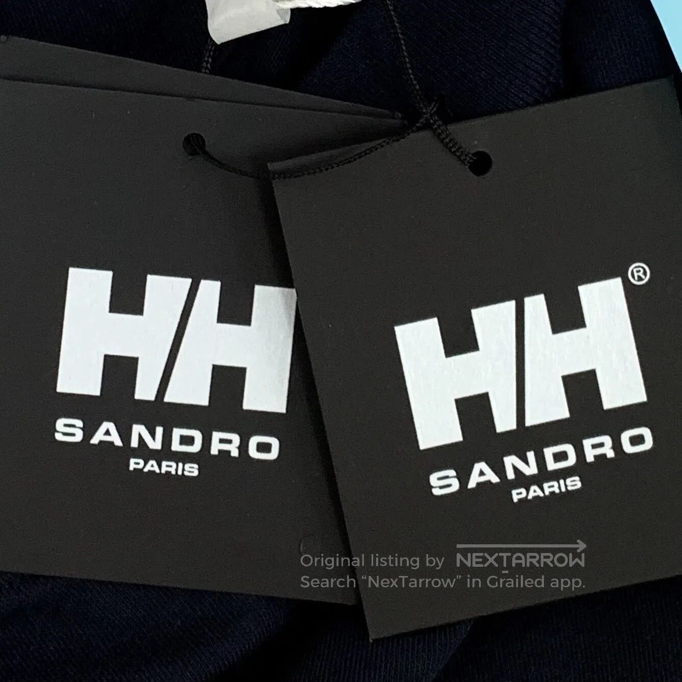 Sandro Sandro Black cotton round neck short-sleeved T-shirt with Size US XL / EU 56 / 4 - 9 Thumbnail