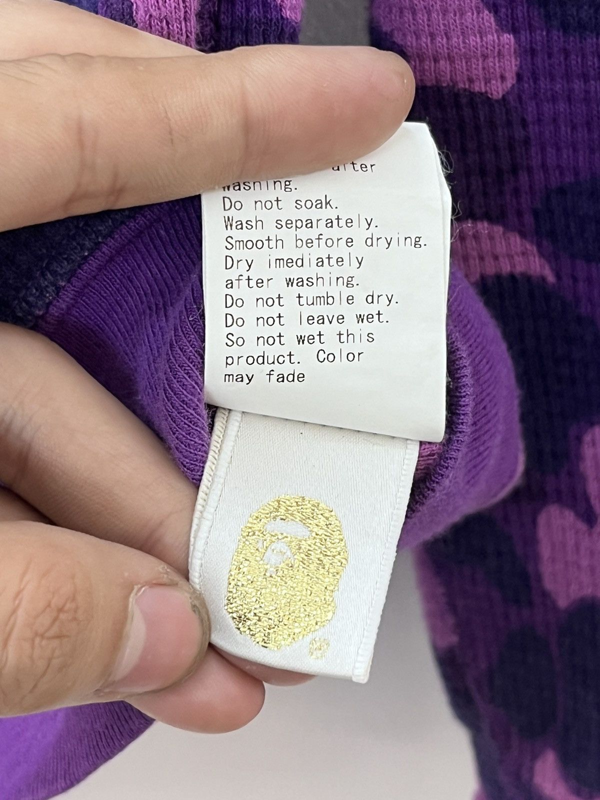 Bape A BATHING APE FLAME THERMAL HOODIE Size US M / EU 48-50 / 2 - 8 Thumbnail