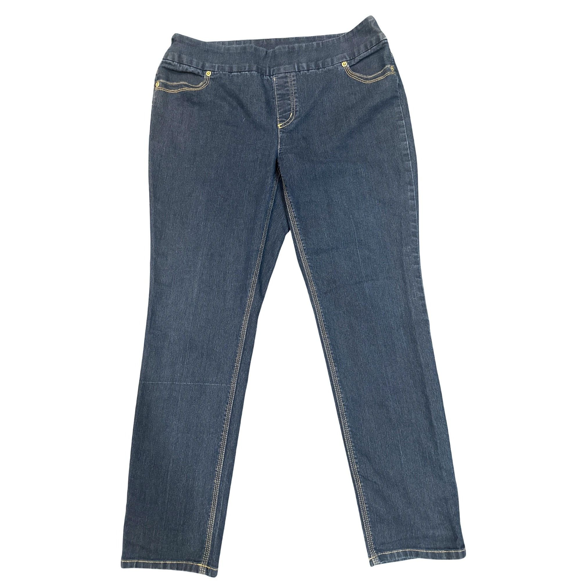 Chicos Chicos So Slimming Womens Straight Leg Premium Denim Blue Je Size 36" / US 14 / IT 50 - 1 Thumbnail