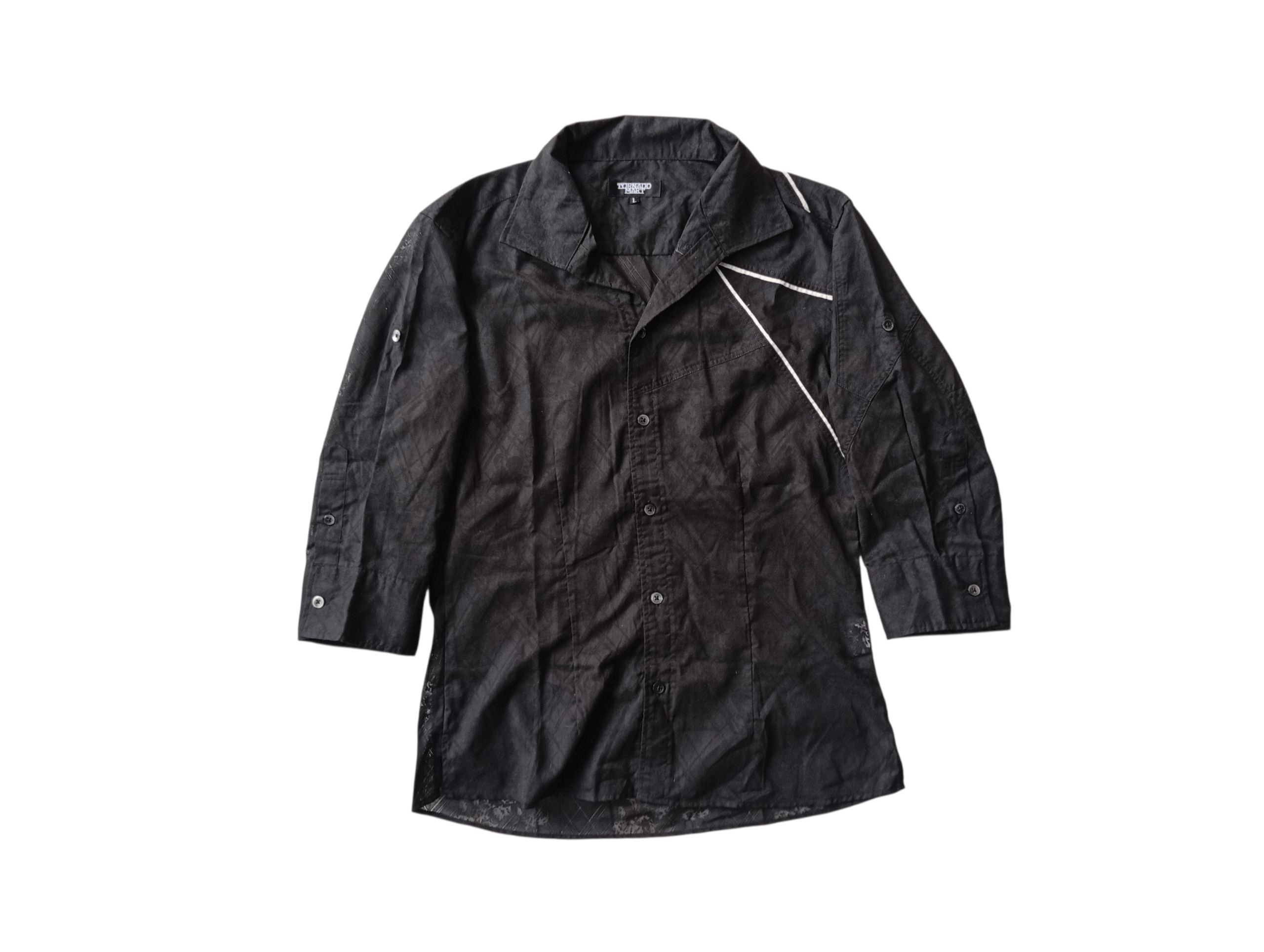 Tornado Mart Tornado Mart black floral shirt Size US L / EU 52-54 / 3 - 1 Thumbnail