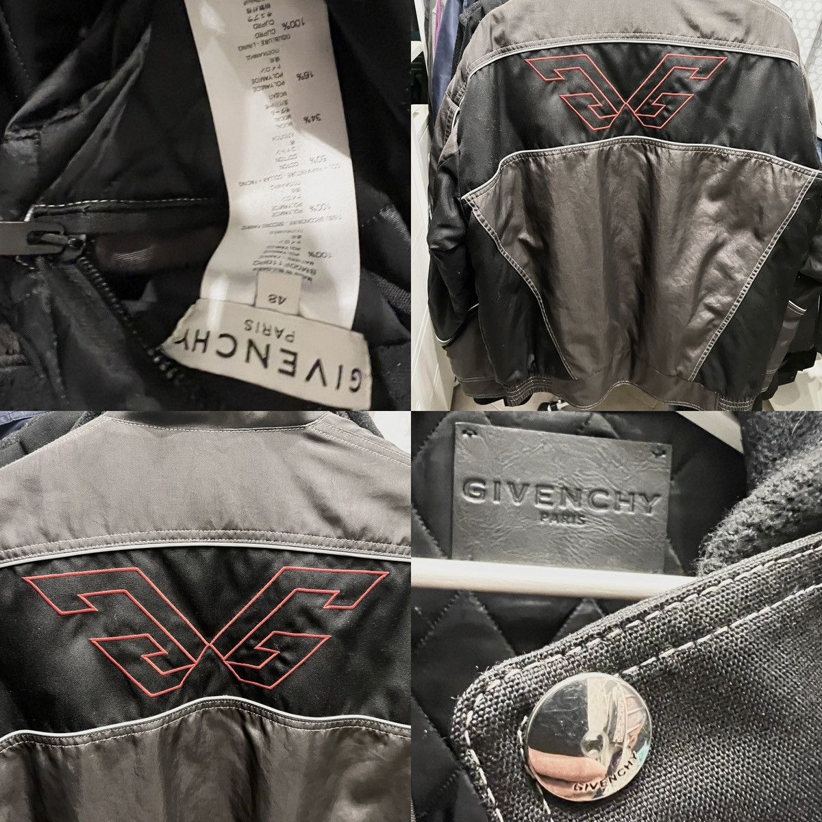 Givenchy Givenchy x Rare Spirit SS2020 multi logo motorcycle jacket Size US M / EU 48-50 / 2 - 17 Thumbnail