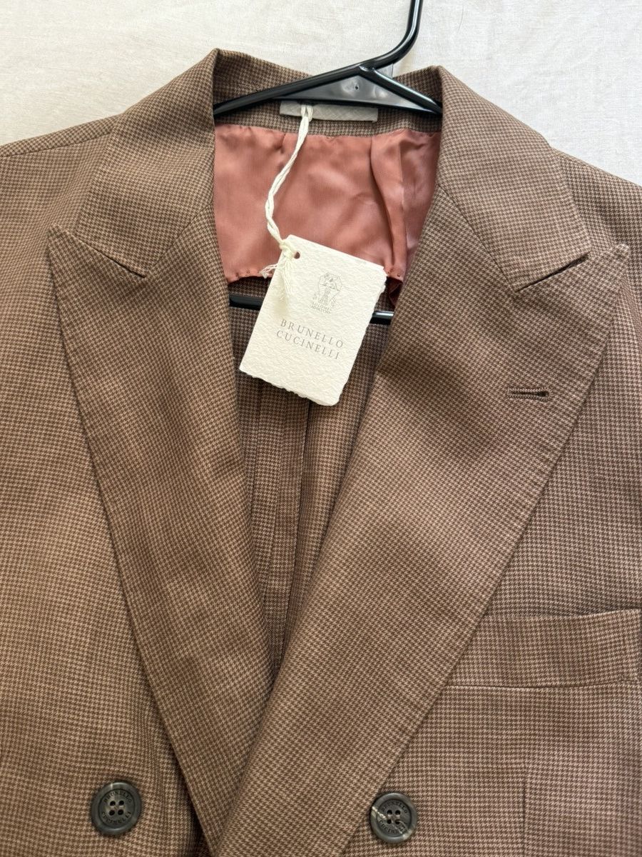 Brunello Cucinelli Brunello cucinelli brown blazer Size 48S - 3 Thumbnail