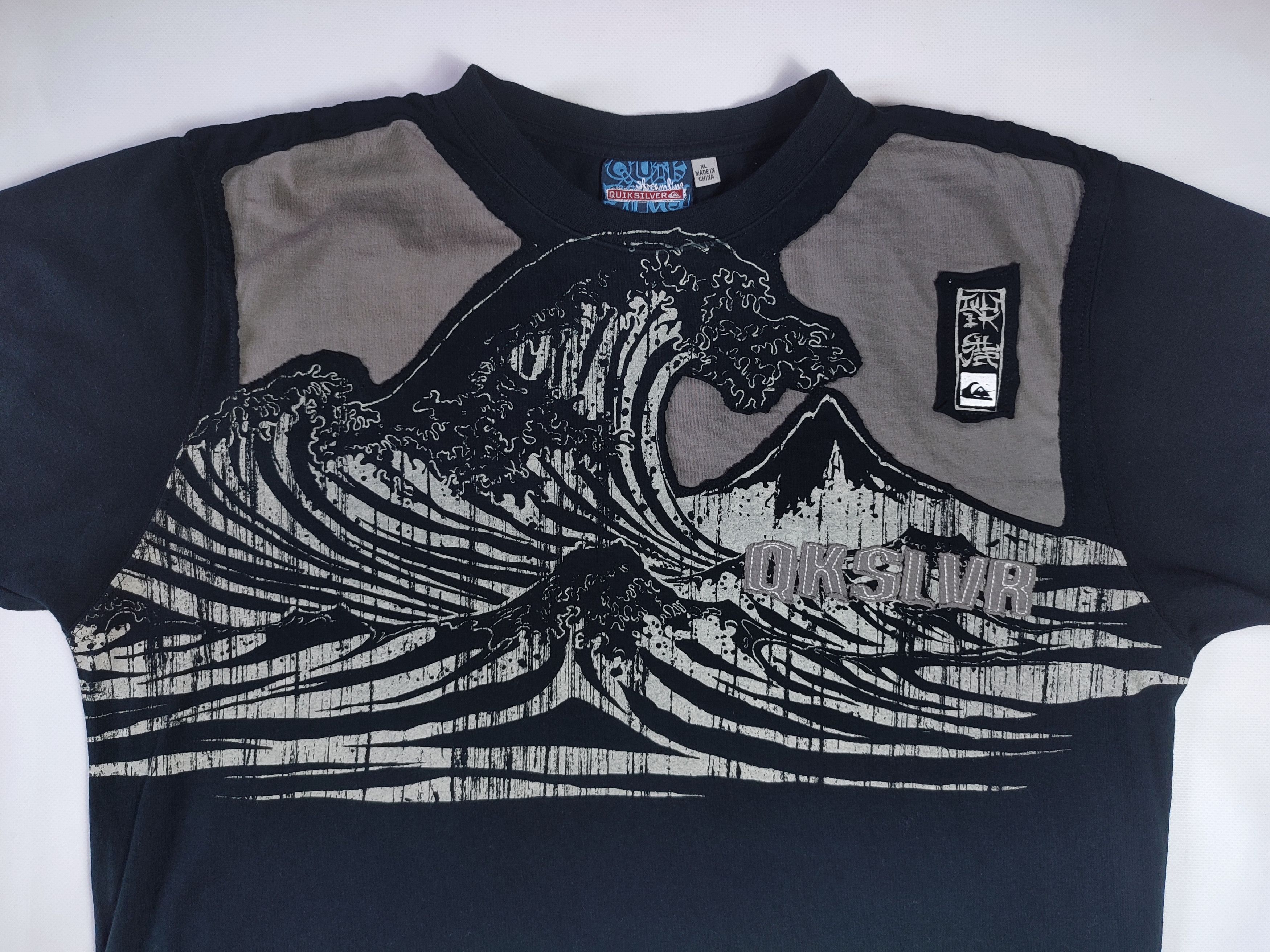 Japanese Brand × Quiksilver Japanese Streamline Wave T-shirt Size US XL / EU 56 / 4 - 1 Thumbnail