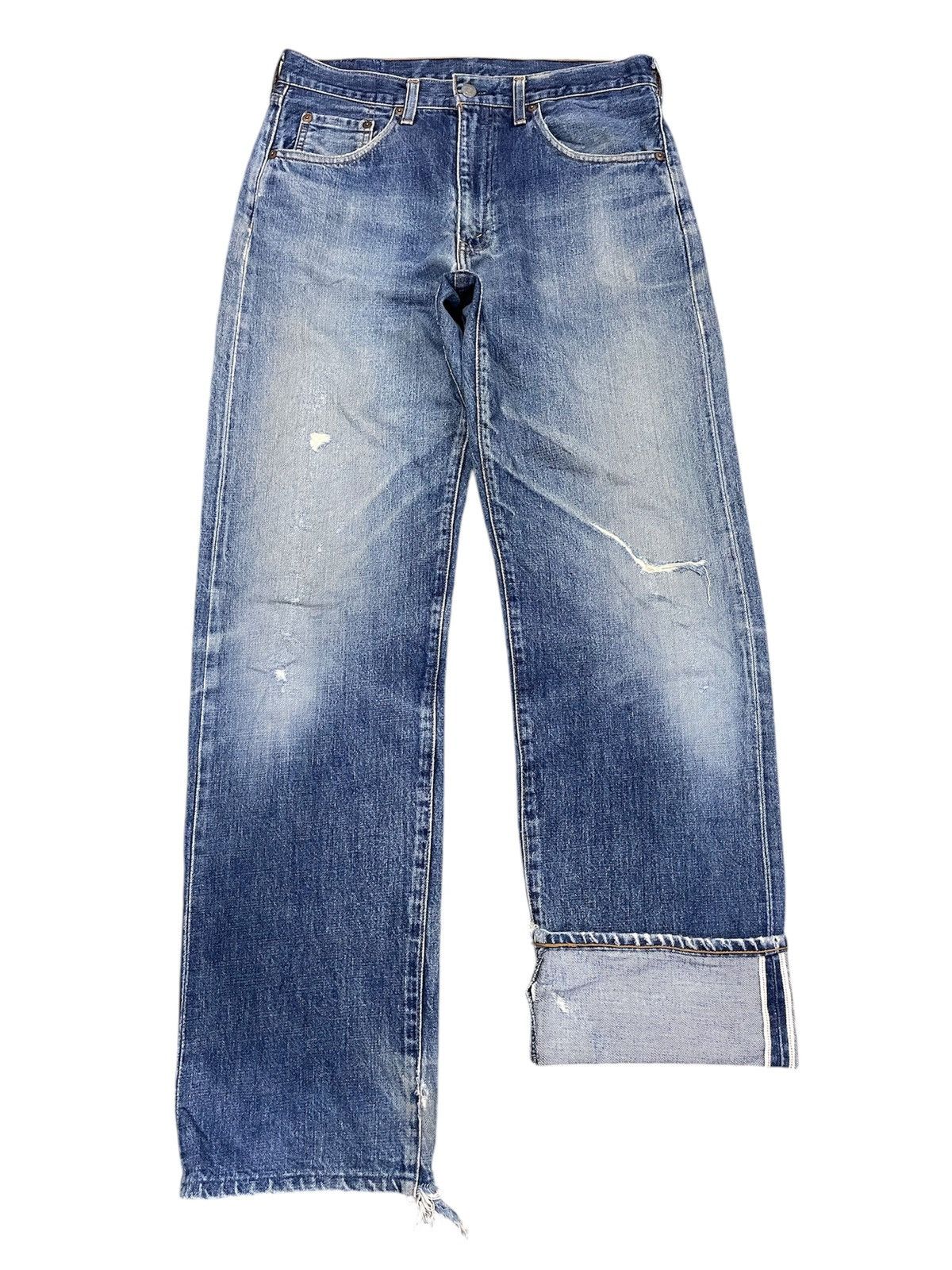 Japanese Brand × Levi's Vintage Levi’s 504Z Big E Selvedge Distressed Denim Size US 32 / EU 48 - 1 Thumbnail