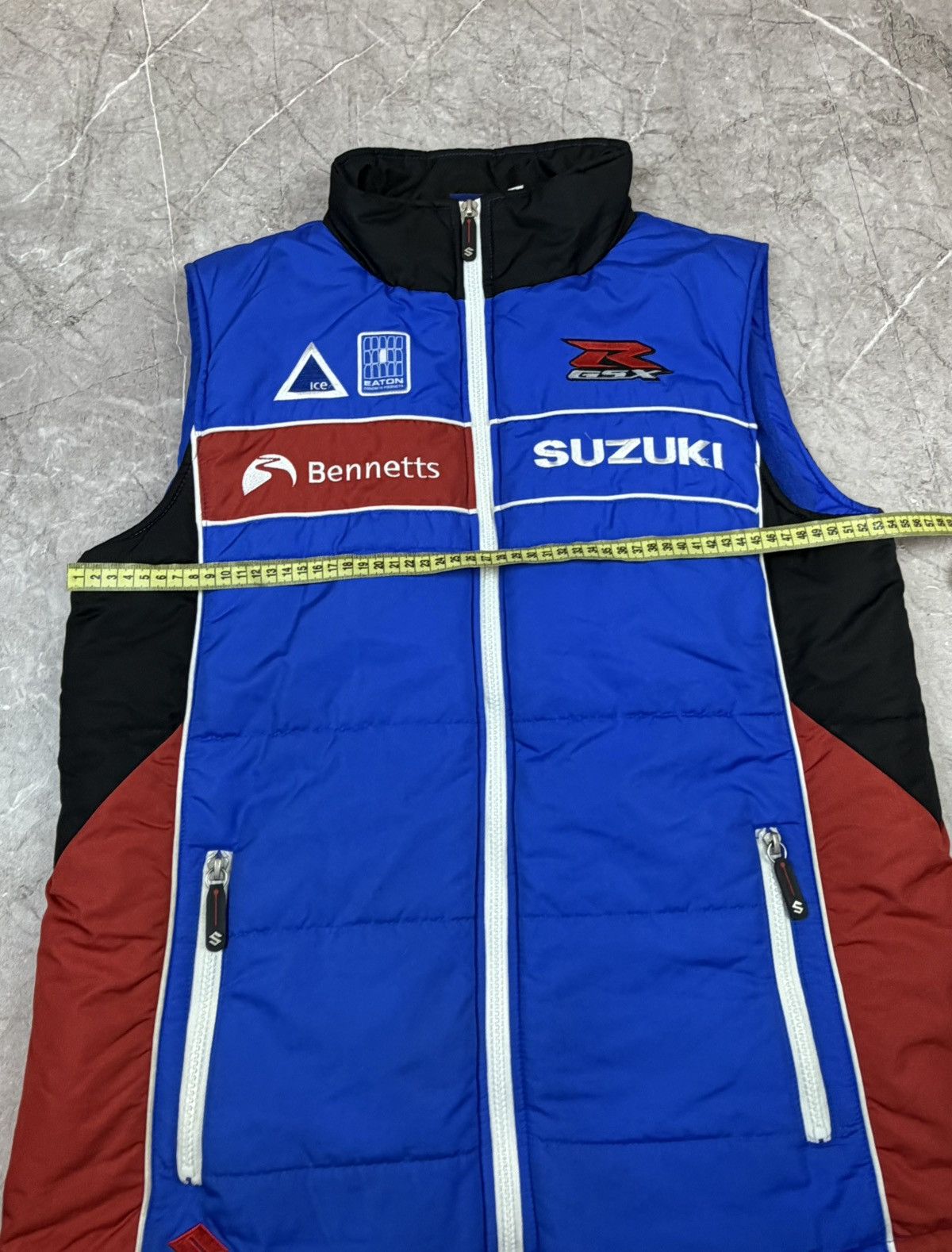 Formula 1 Suzuki GSXR Tyco TAS Racing Blue Motorcycle Fleece Vest Size US M / EU 48-50 / 2 - 11 Thumbnail