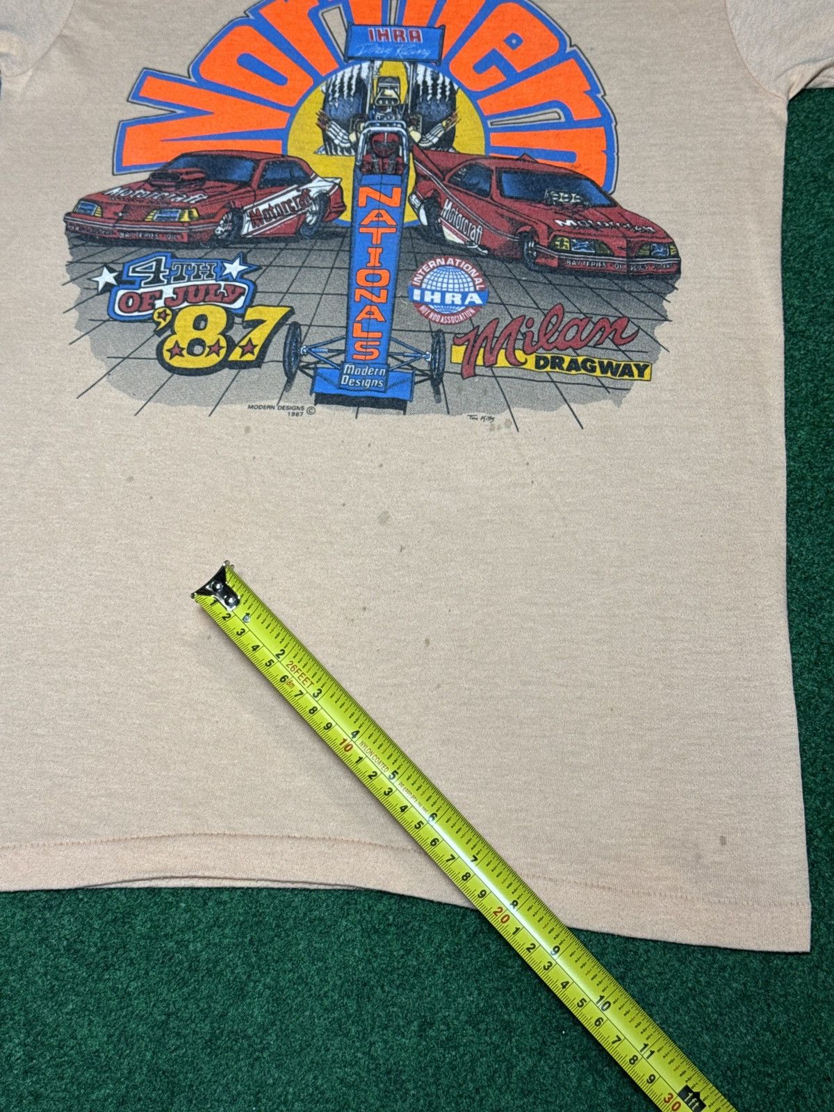 Vintage 80s Drag Racing IHRA Motorcraft World Nationals S/M T Shirt Size US S / EU 44-46 / 1 - 8 Thumbnail