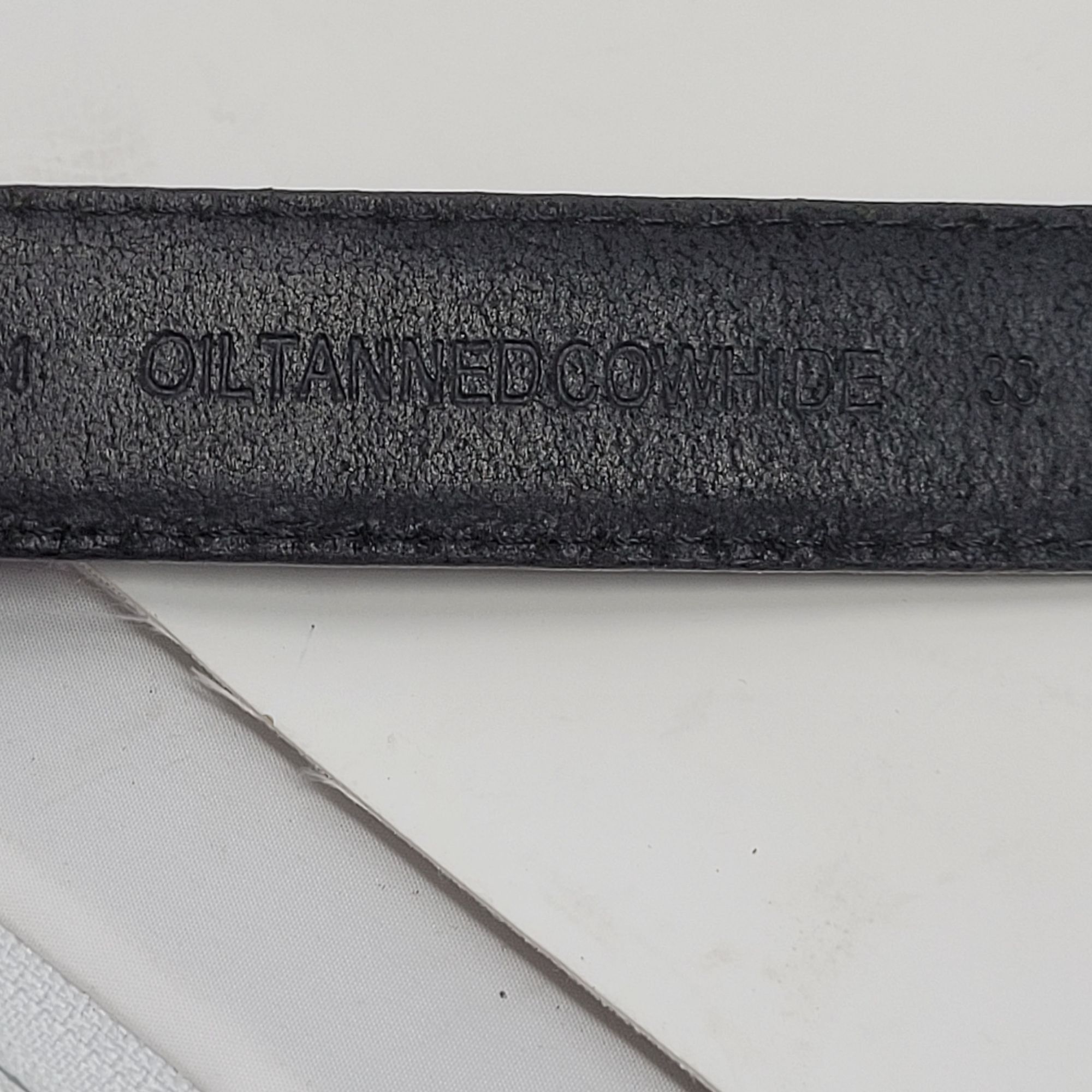 Vintage Vintage 80s Black Oil Tanned Cowhide Leather Belt 38 Woven S Size 38 - 8 Thumbnail