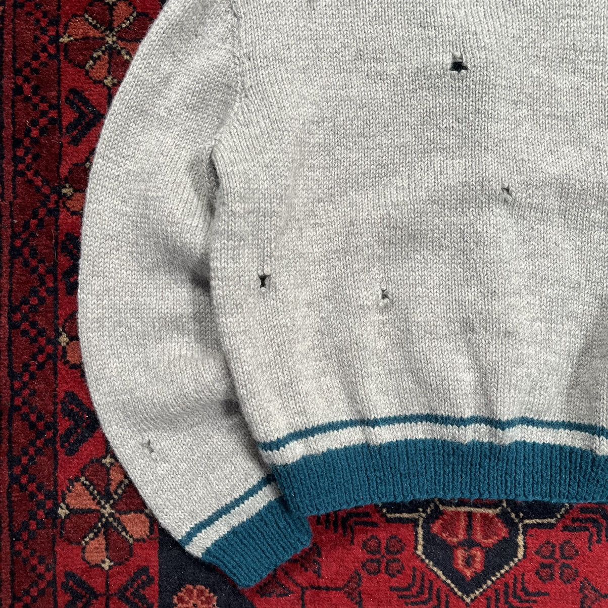 Vintage Vintage 1960’s Wool Knit Sweater /w chrome/distressing Size S / US 4 / IT 40 - 8 Thumbnail