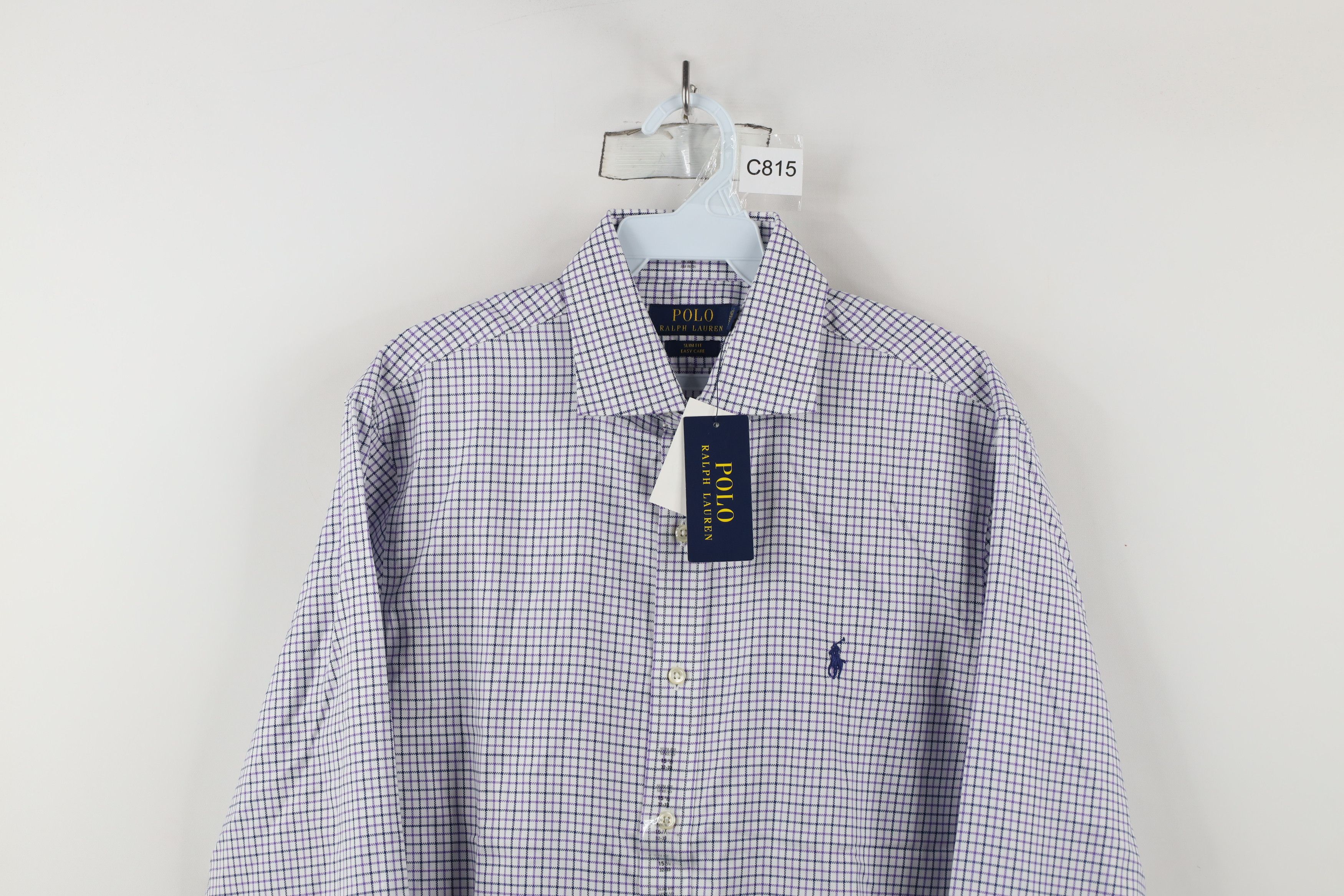 Ralph Lauren × Vintage New Ralph Lauren Fit Easy Care Collared Button Shirt Plaid Size US M / EU 48-50 / 2 - 2 Thumbnail