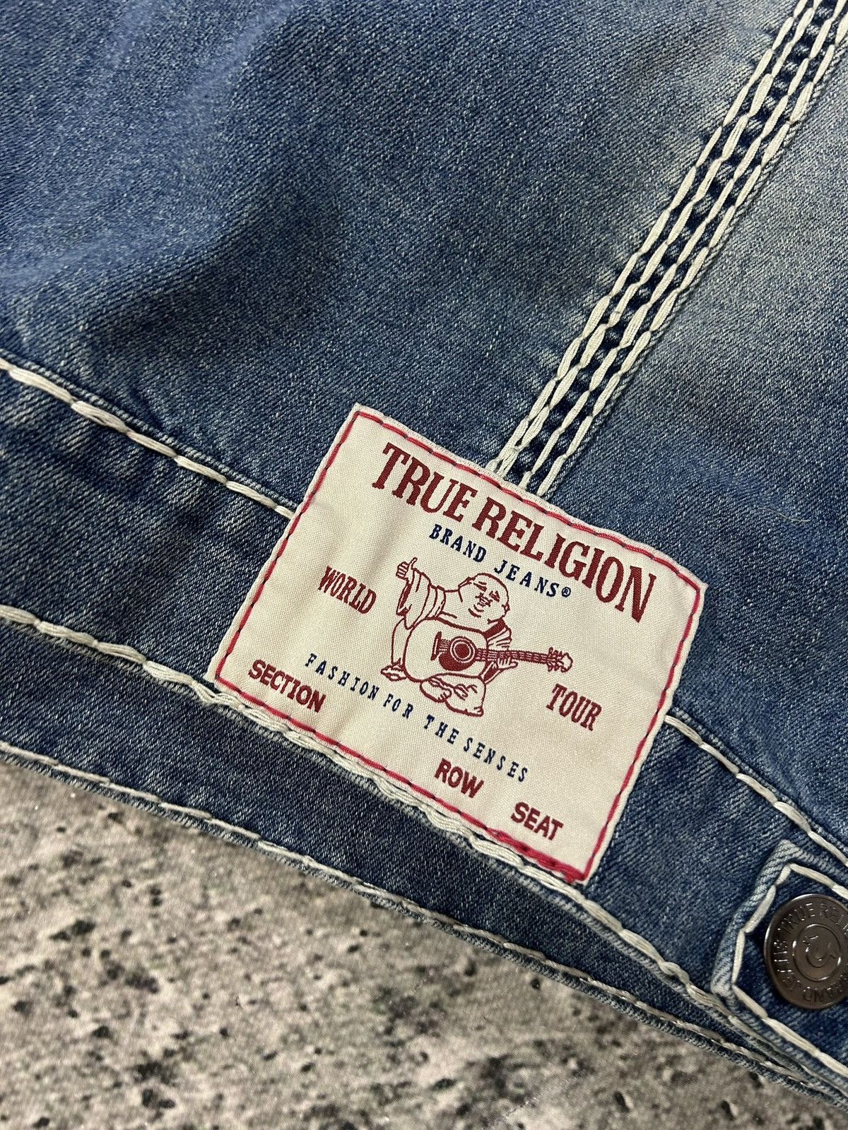 True Religion True Religion denim jacket trucker washed White stitching Size US M / EU 48-50 / 2 - 11 Thumbnail