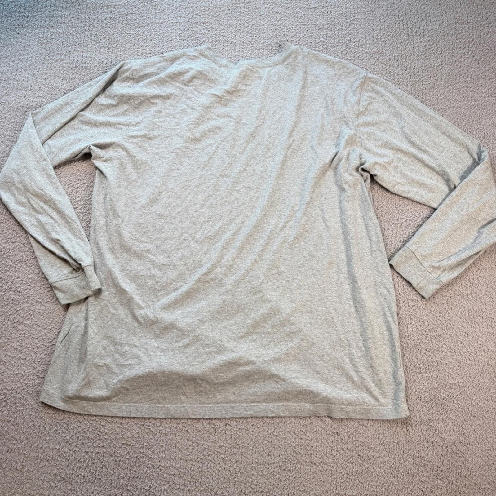 Carhartt Carhartt Long Sleeve Logo Shirt Grey Relaxed Fit 3XL Tall Size US XXL / EU 58 / 5 - 3 Thumbnail