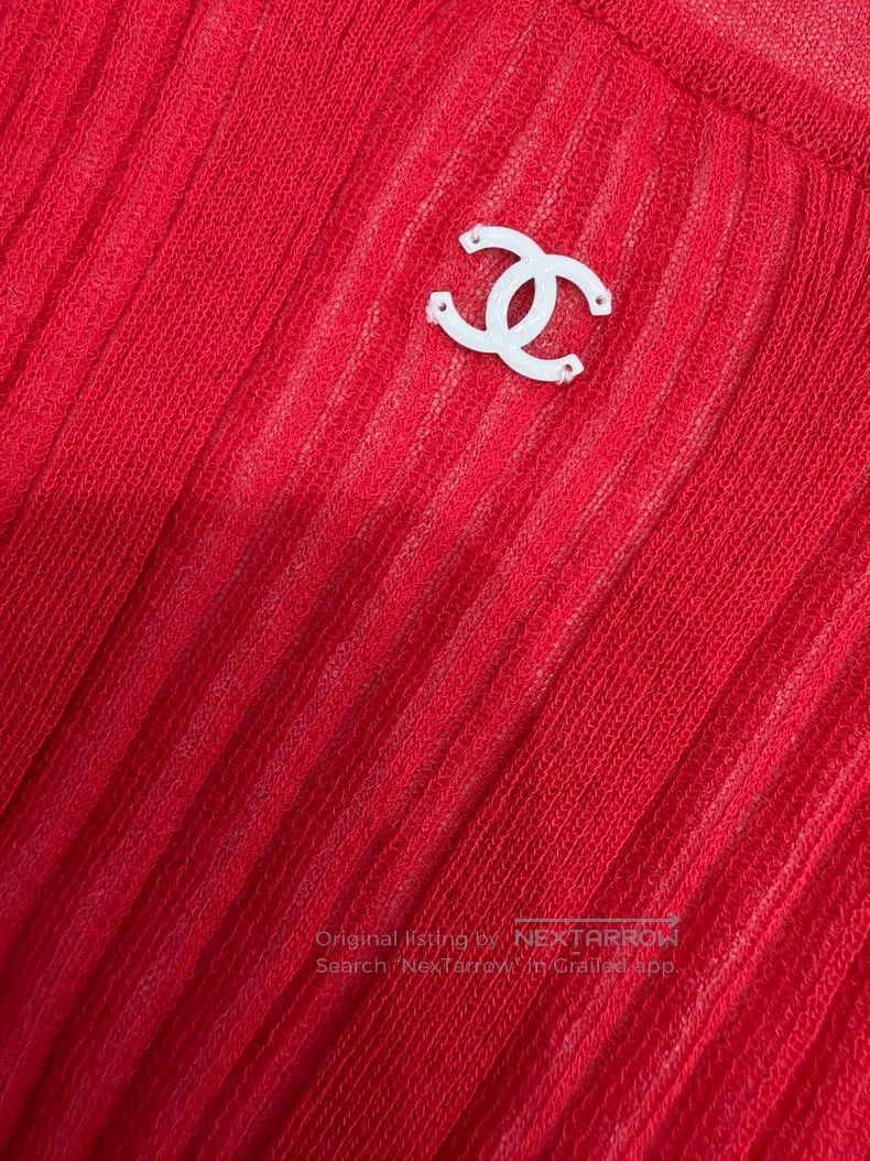 Chanel Chanel Red vest Size XS / US 0-2 / IT 36-38 - 3 Thumbnail