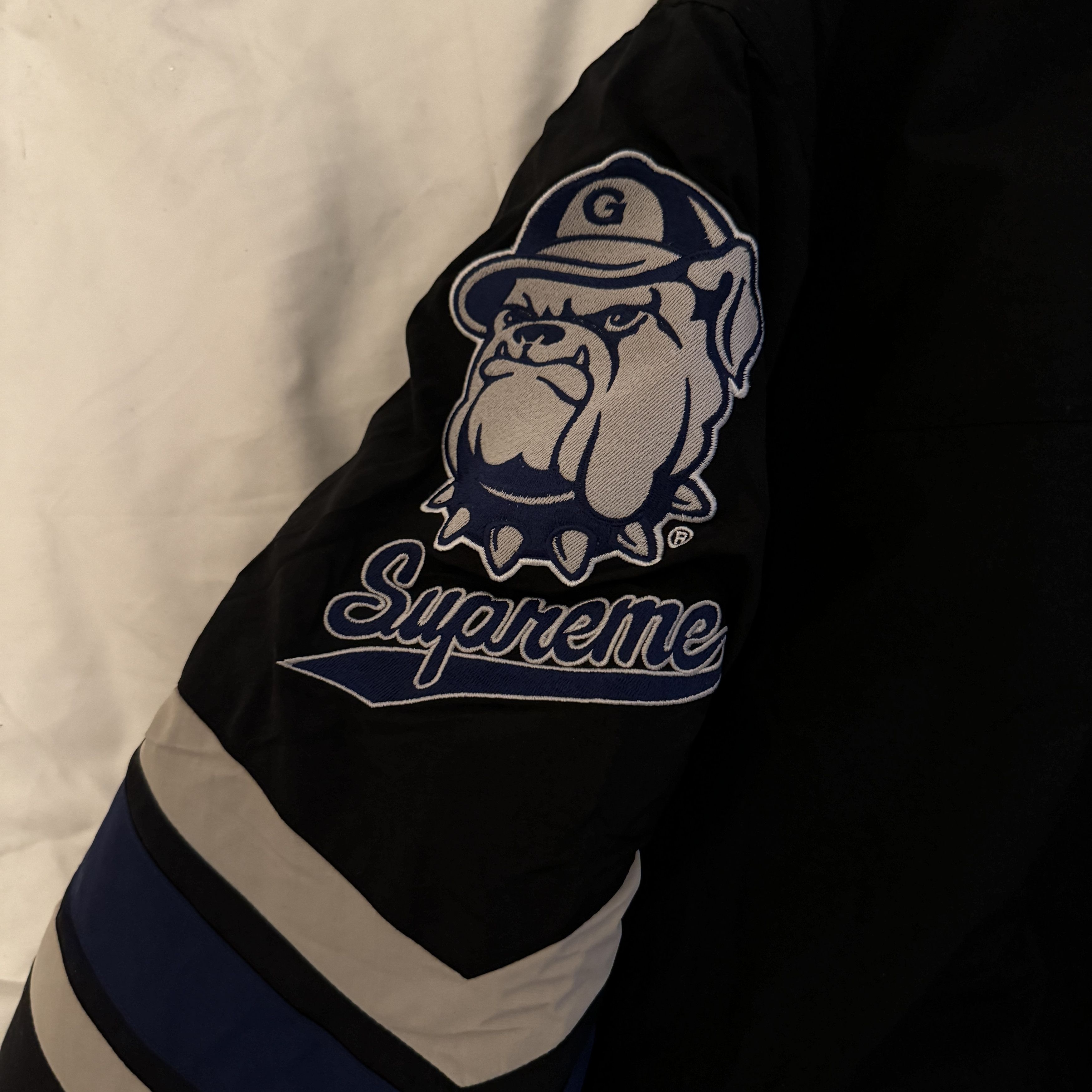Mitchell & Ness × Supreme Supreme®/Mitchell & Ness NCAA Hooded Stadium Jacket Size US L / EU 52-54 / 3 - 8 Thumbnail