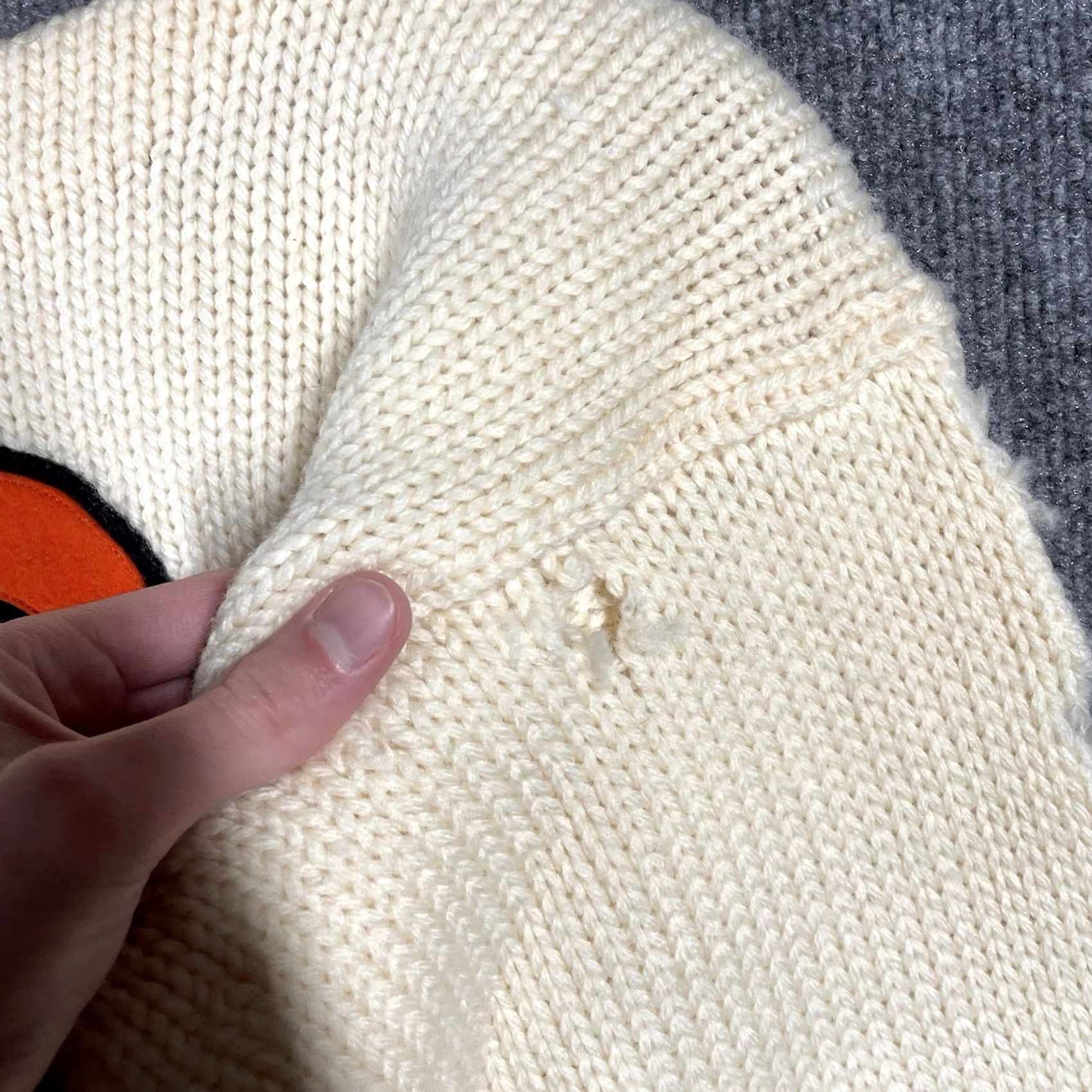 Vintage VINTAGE Princeton University Letterman Sweater Wool 40s Size M Ivory Women's Mens Boys Girls 1940s Decade 1940s Decade Size US M / EU 48-50 / 2 - 6 Thumbnail