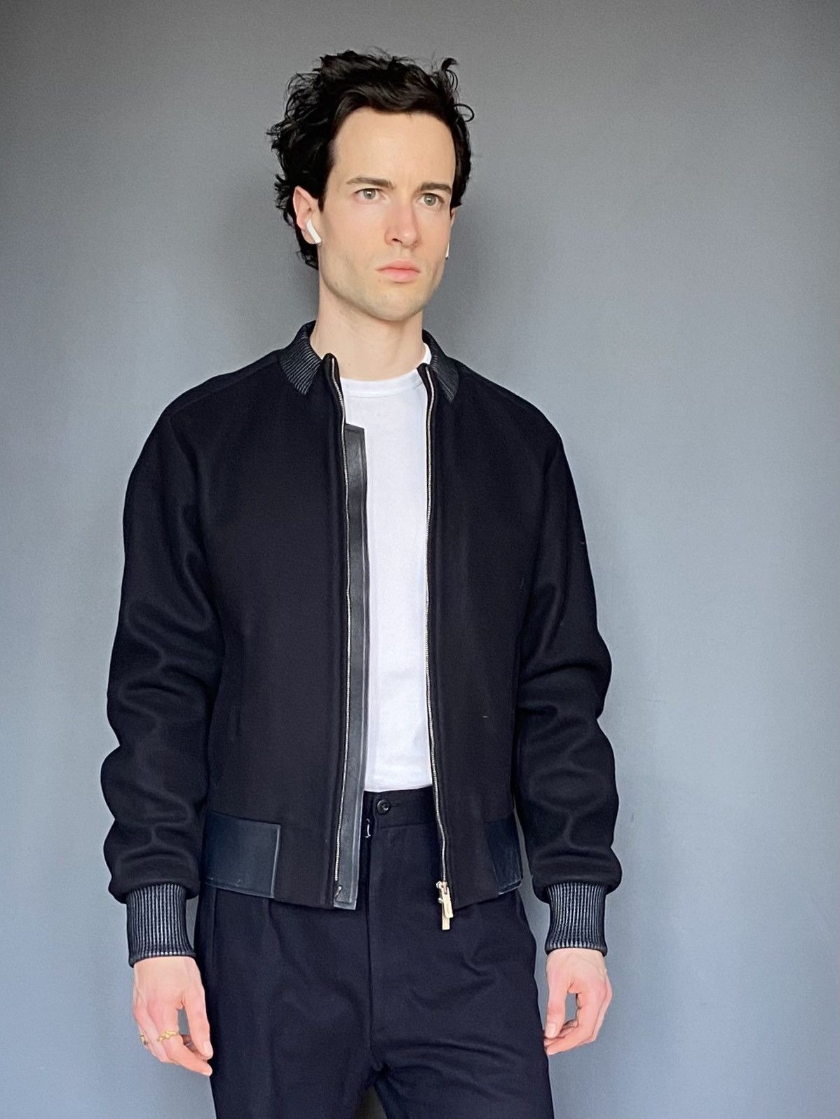 Juun.J JUUN.J - Wool Blend Bomber - 2015 Size US S / EU 44-46 / 1 - 2 Thumbnail