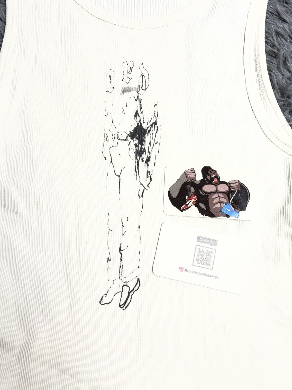 Enfants Riches Deprimes Enfants Riches Déprimés 'Academic' Faded White Tank Top Size US XXL / EU 58 / 5 - 4 Thumbnail