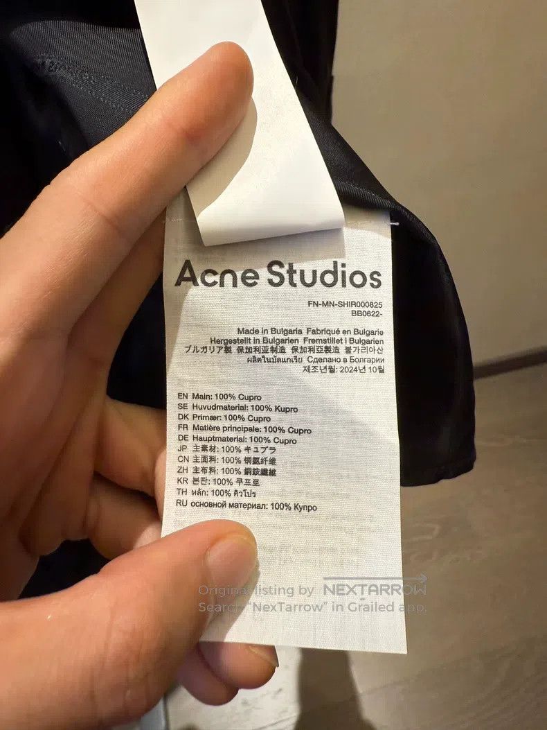 Acne Studios Acne Studios Shirt (Button-Down Shirt / Casual Shirt for s Size US S / EU 44-46 / 1 - 5 Thumbnail